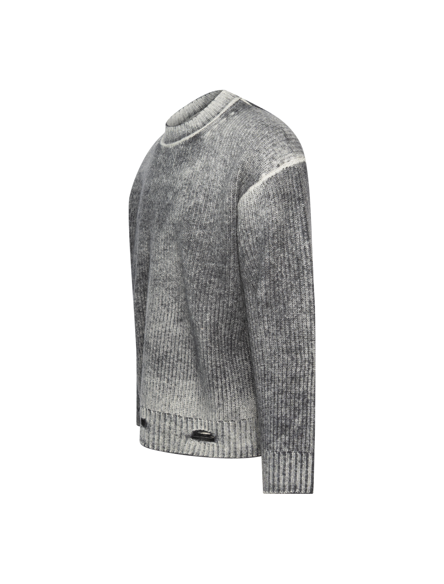 Reversible fade out knitwear