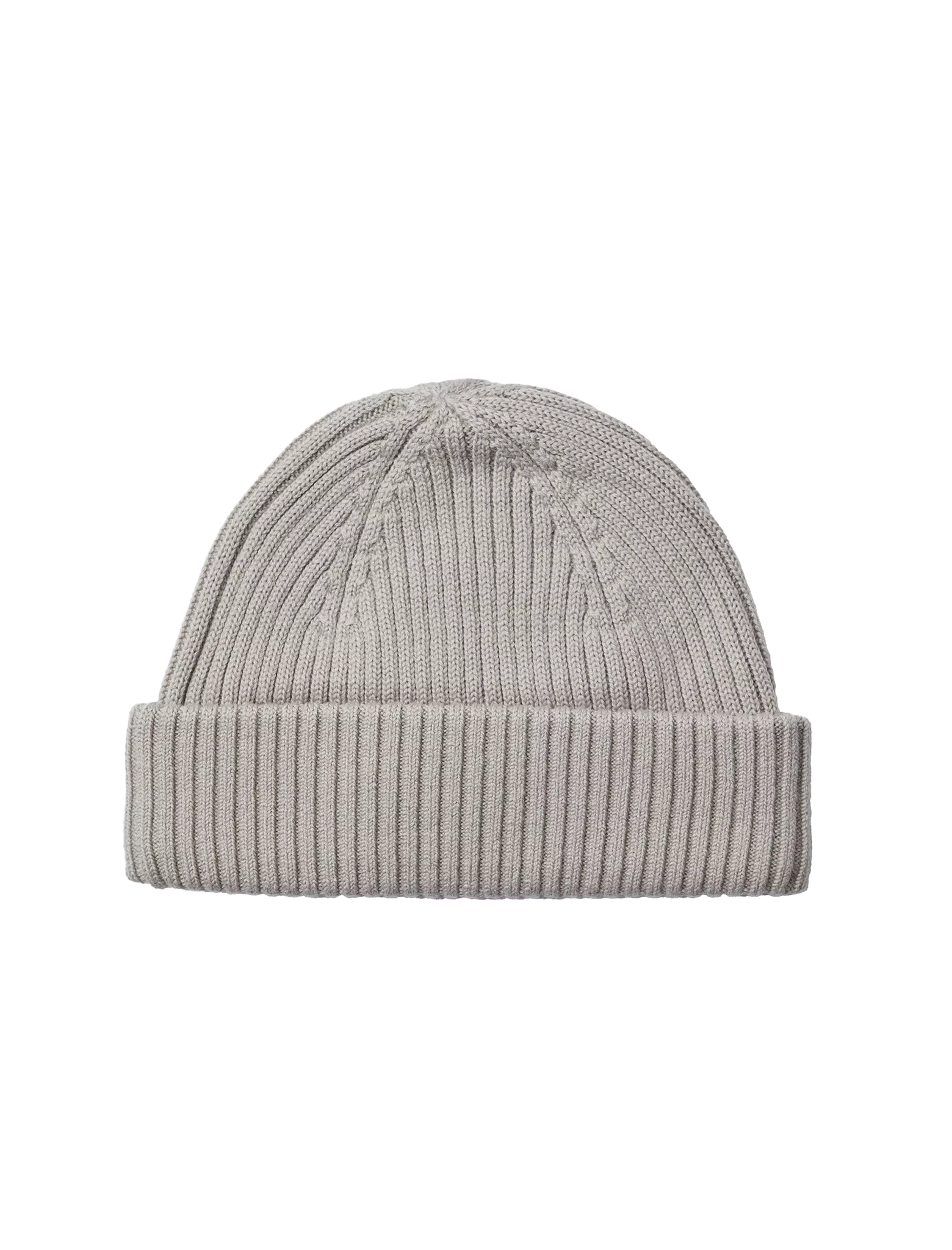 Rib knitted beanie hat