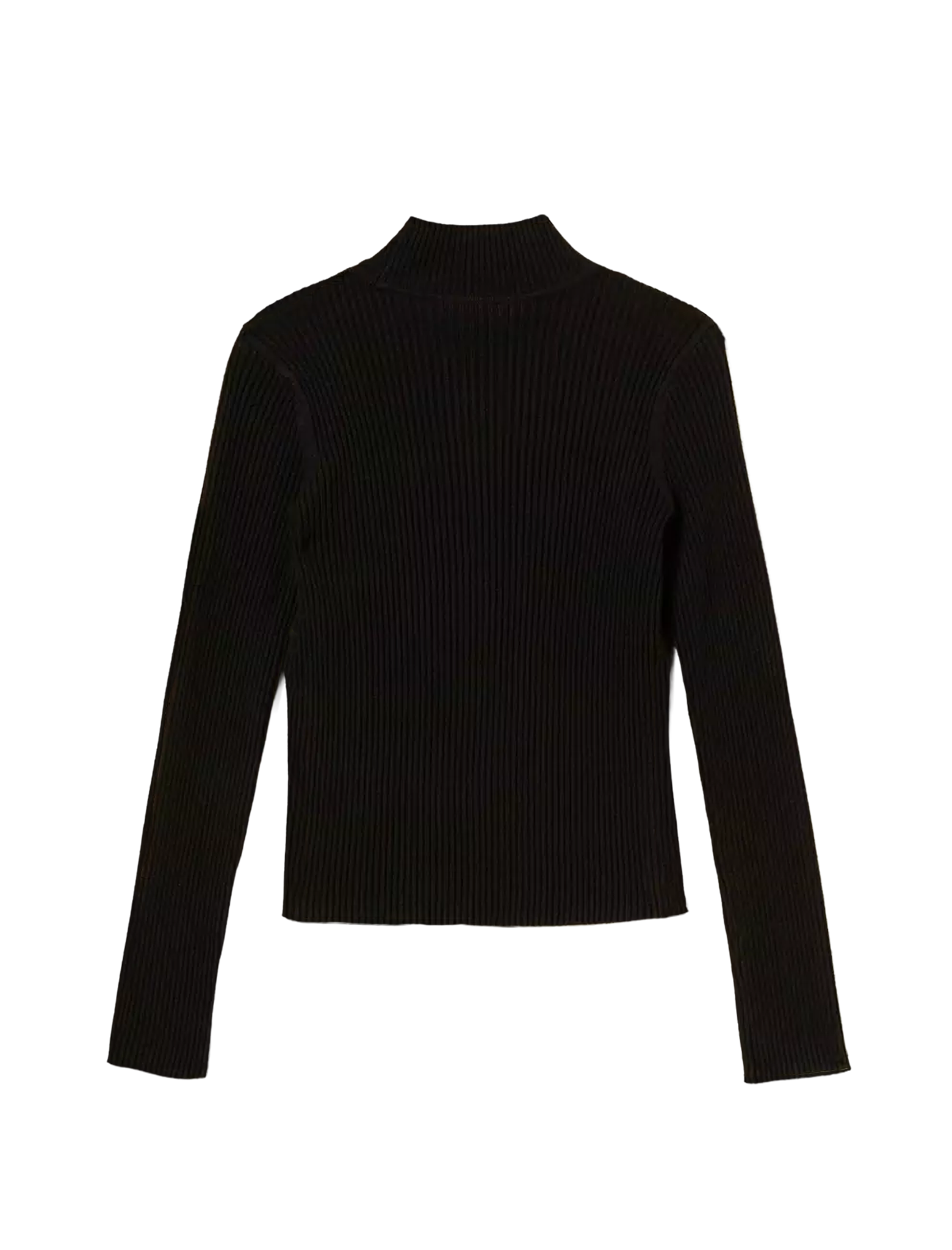 Rib knitted turtleneck jumper