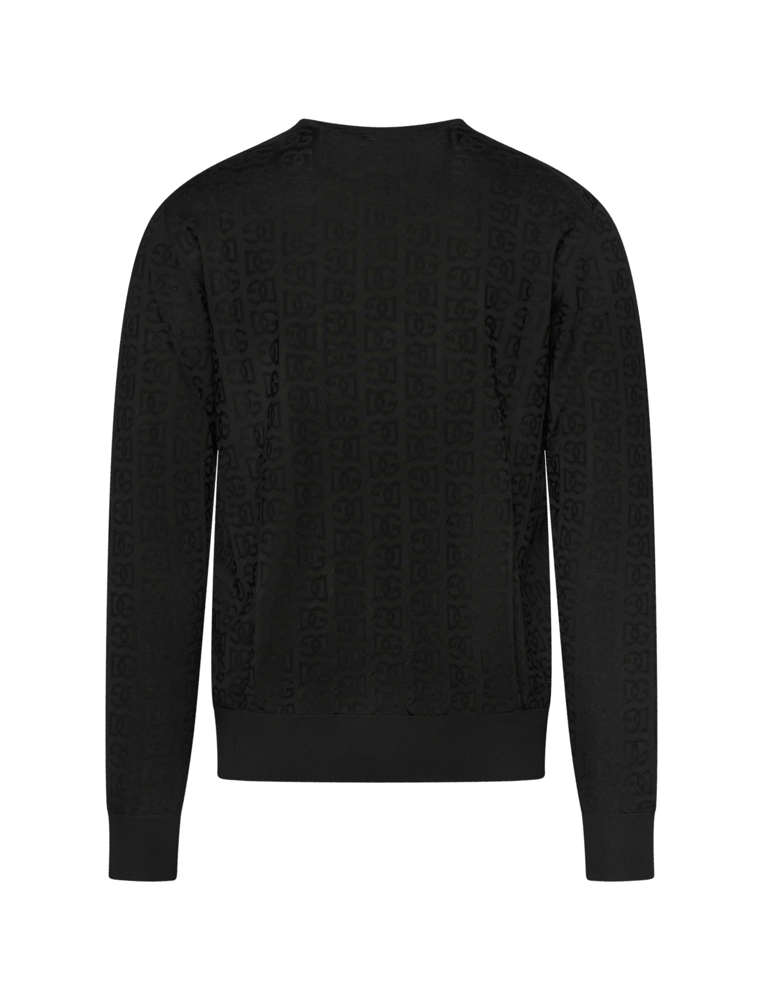 Seidenstrickware mit Allover-Logo