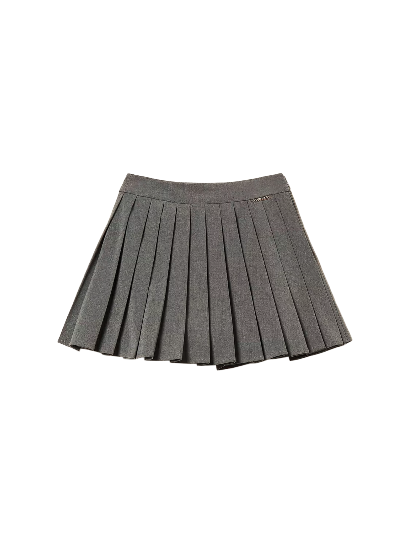 Short flannel skirt