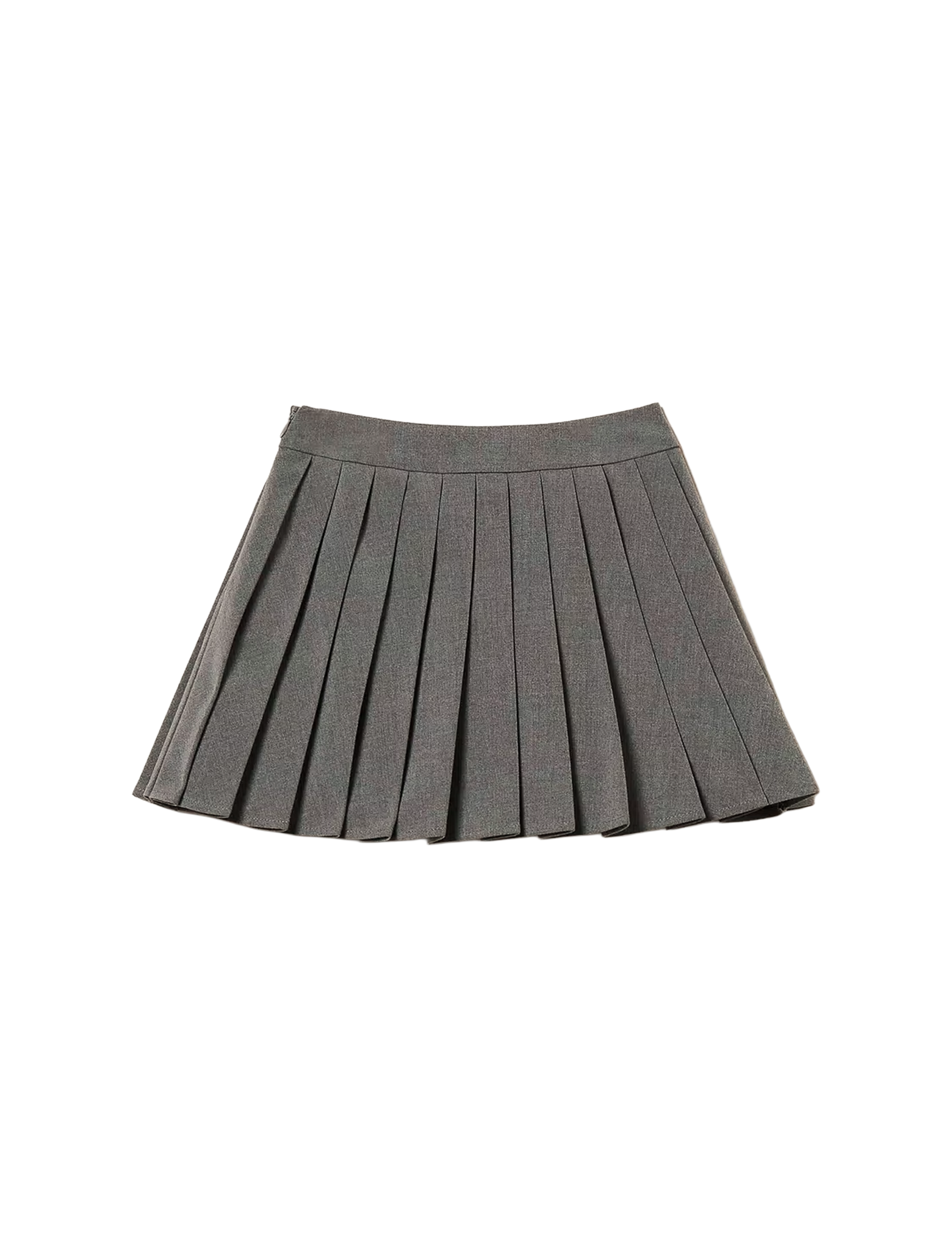 Short flannel skirt