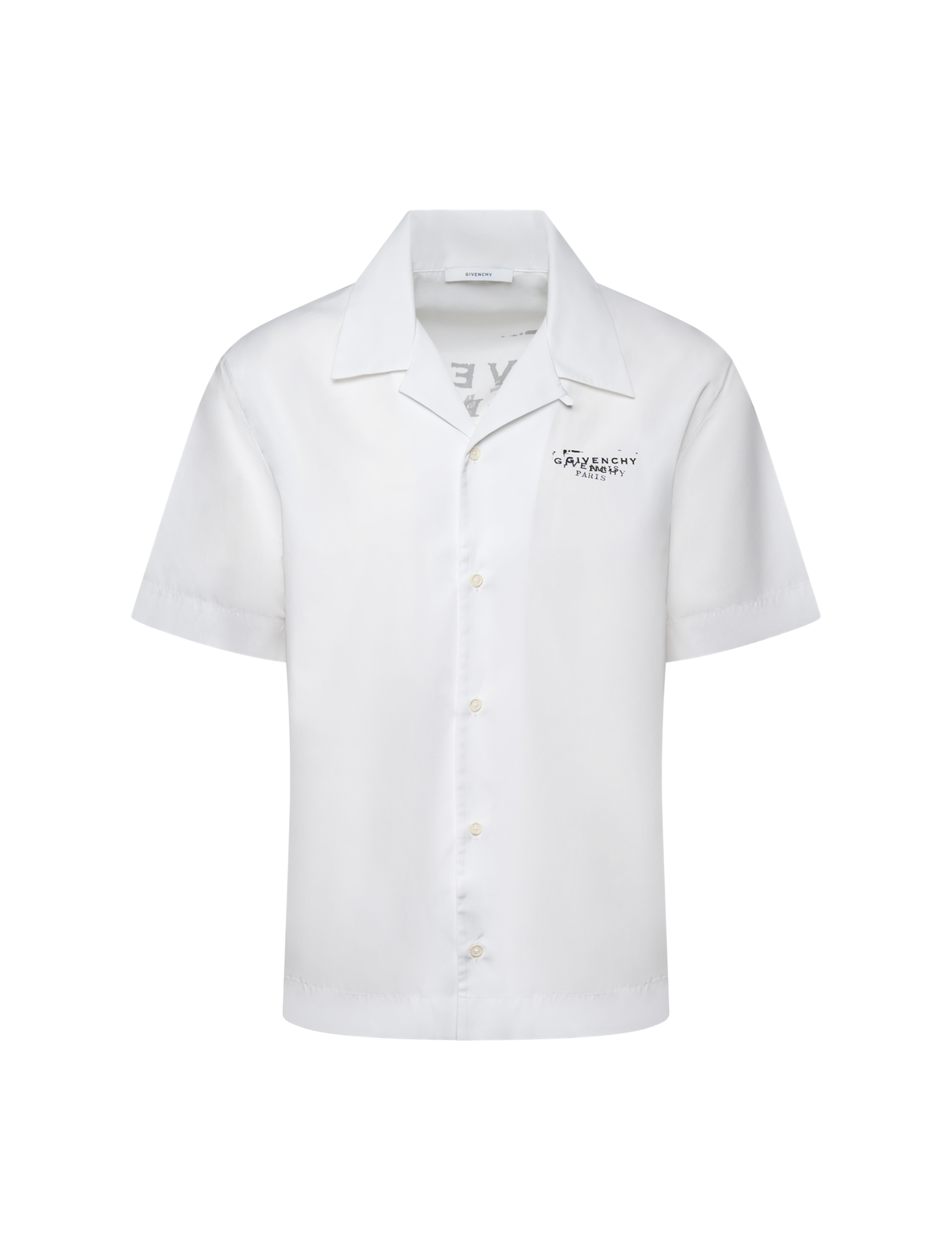 Short sleeve logo poplin shirt