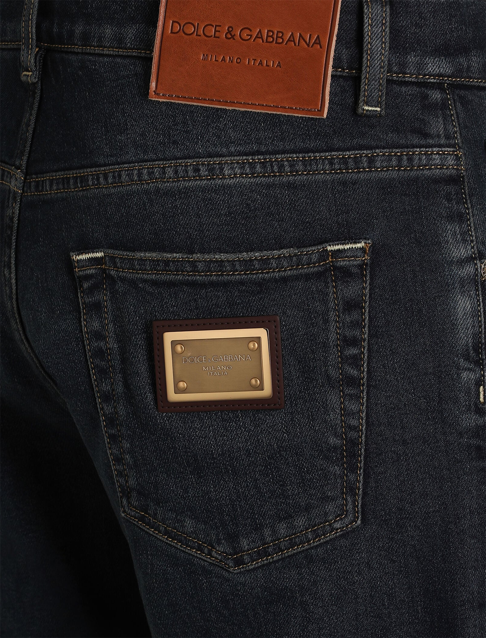 Slim fit plaque jeans