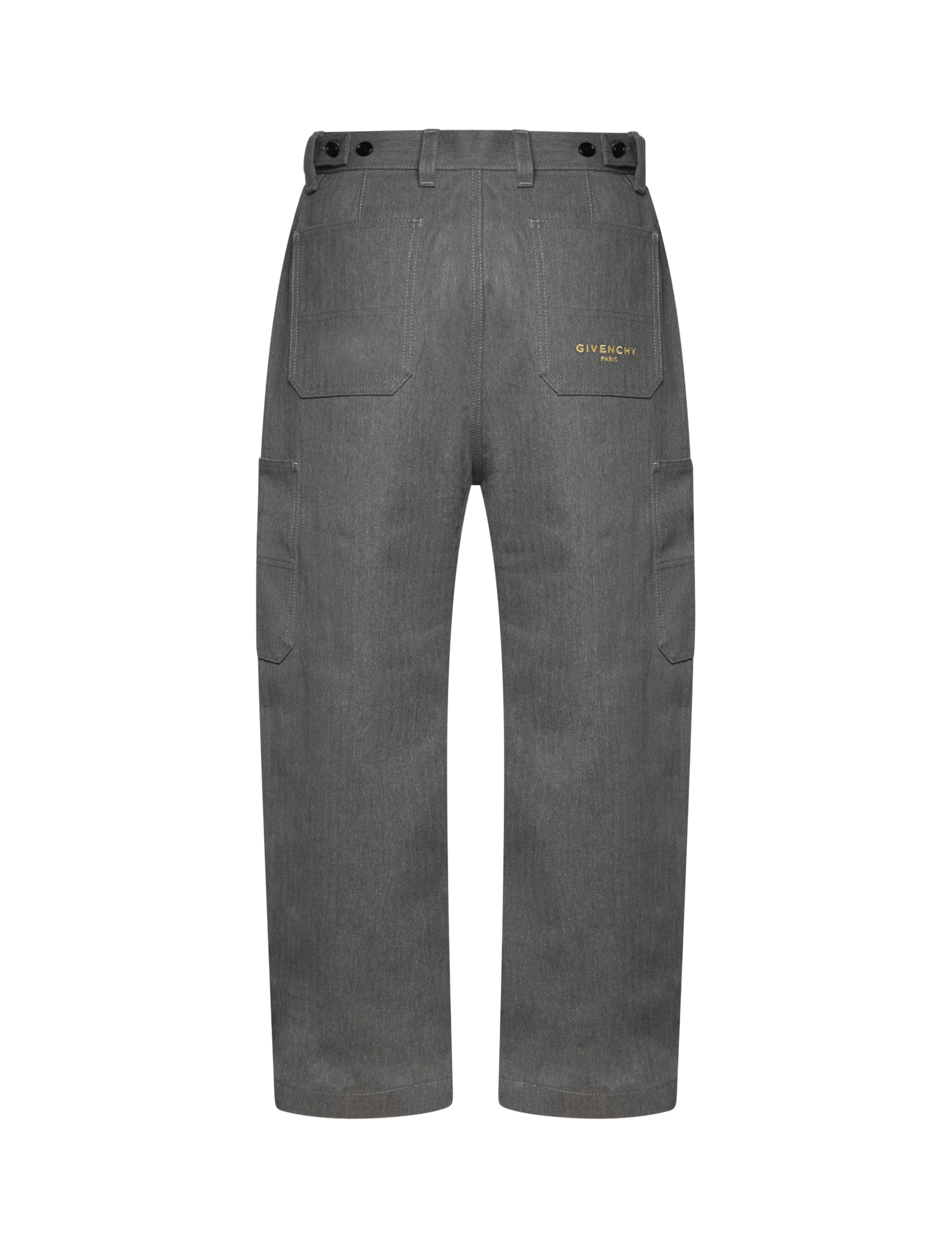 Straight fit herringbone jeans