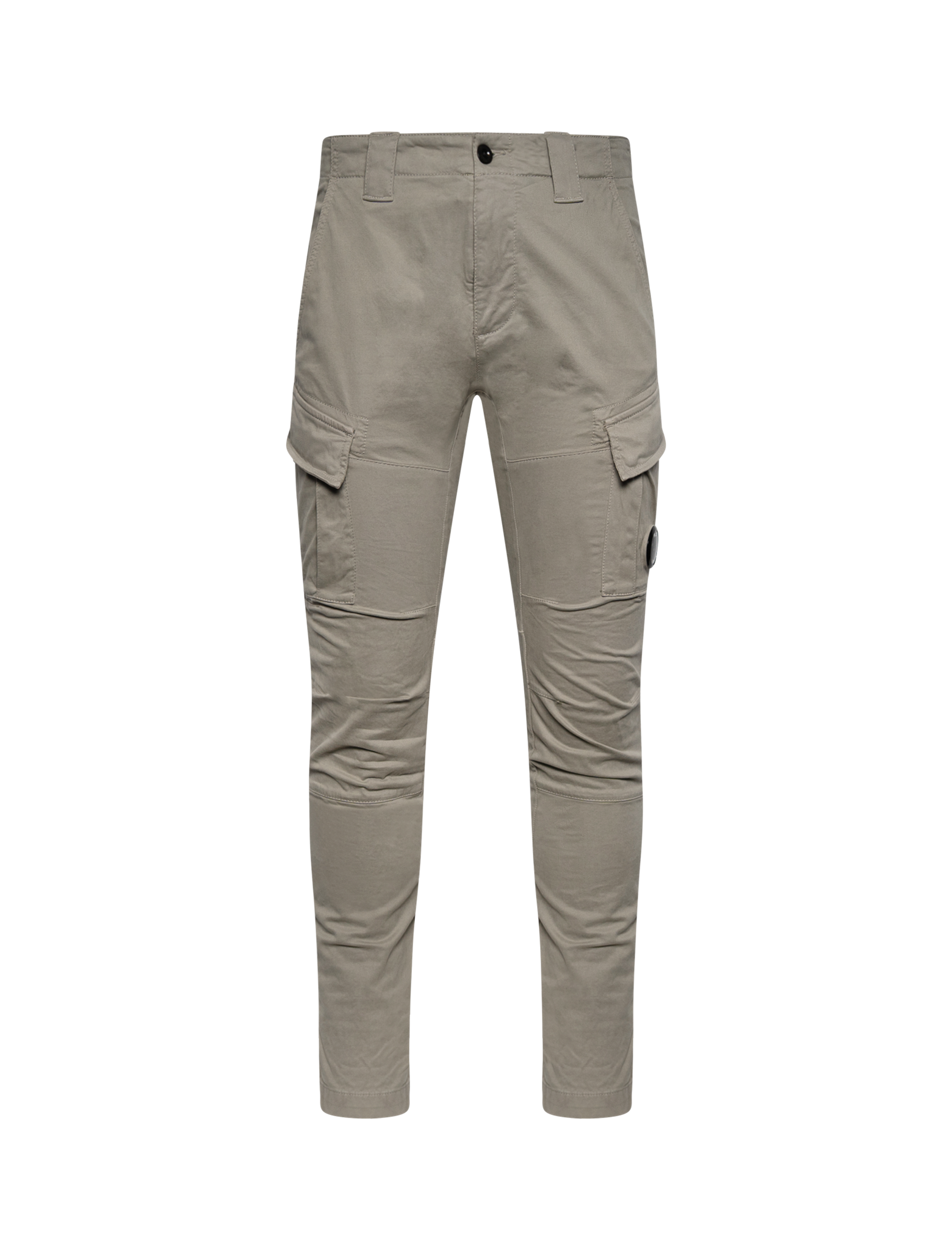 Stretch sateen cargo trousers
