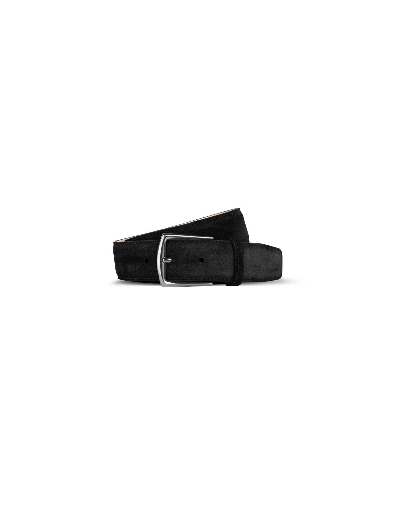 Suede leather belt