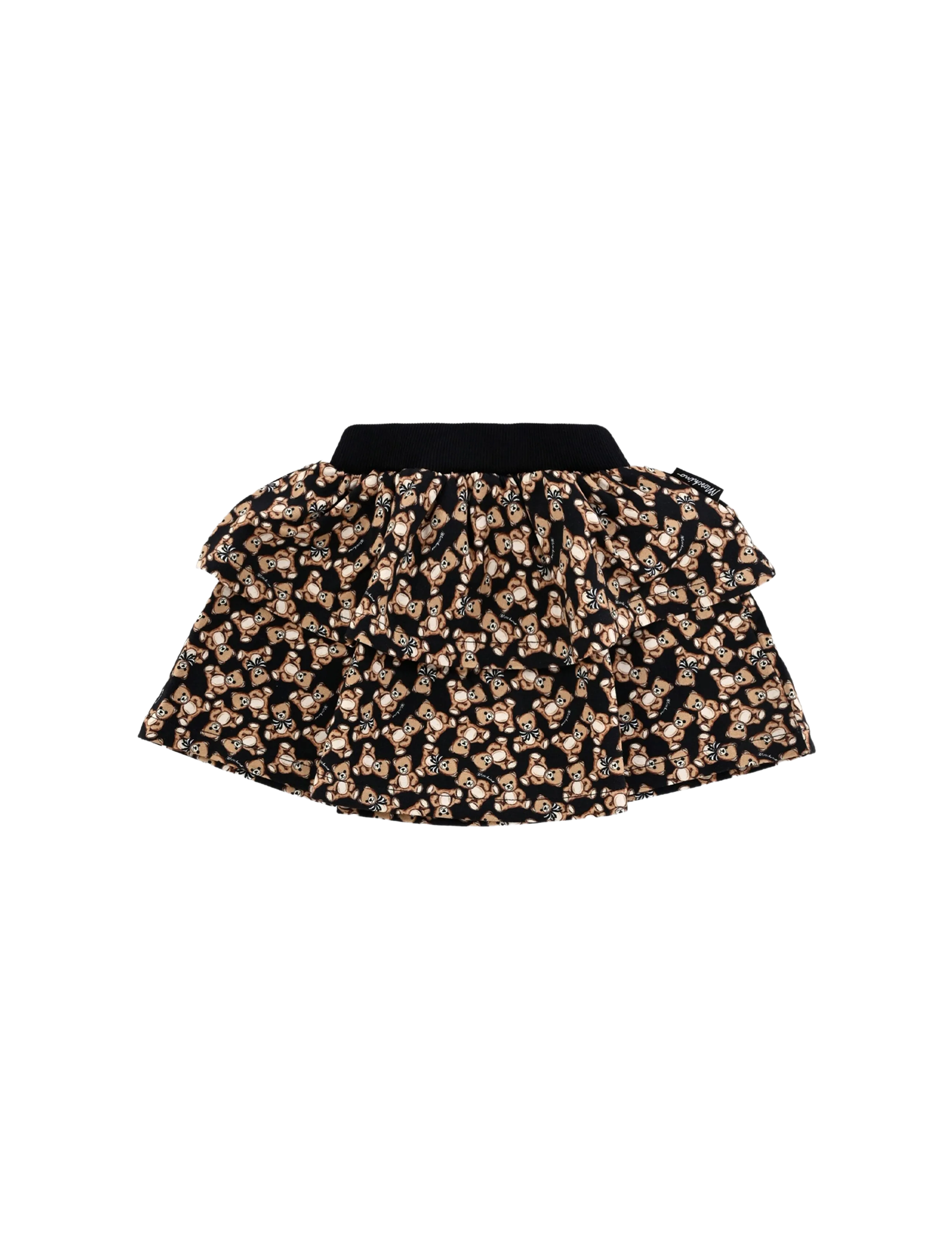 Teddy bear logo print skirt