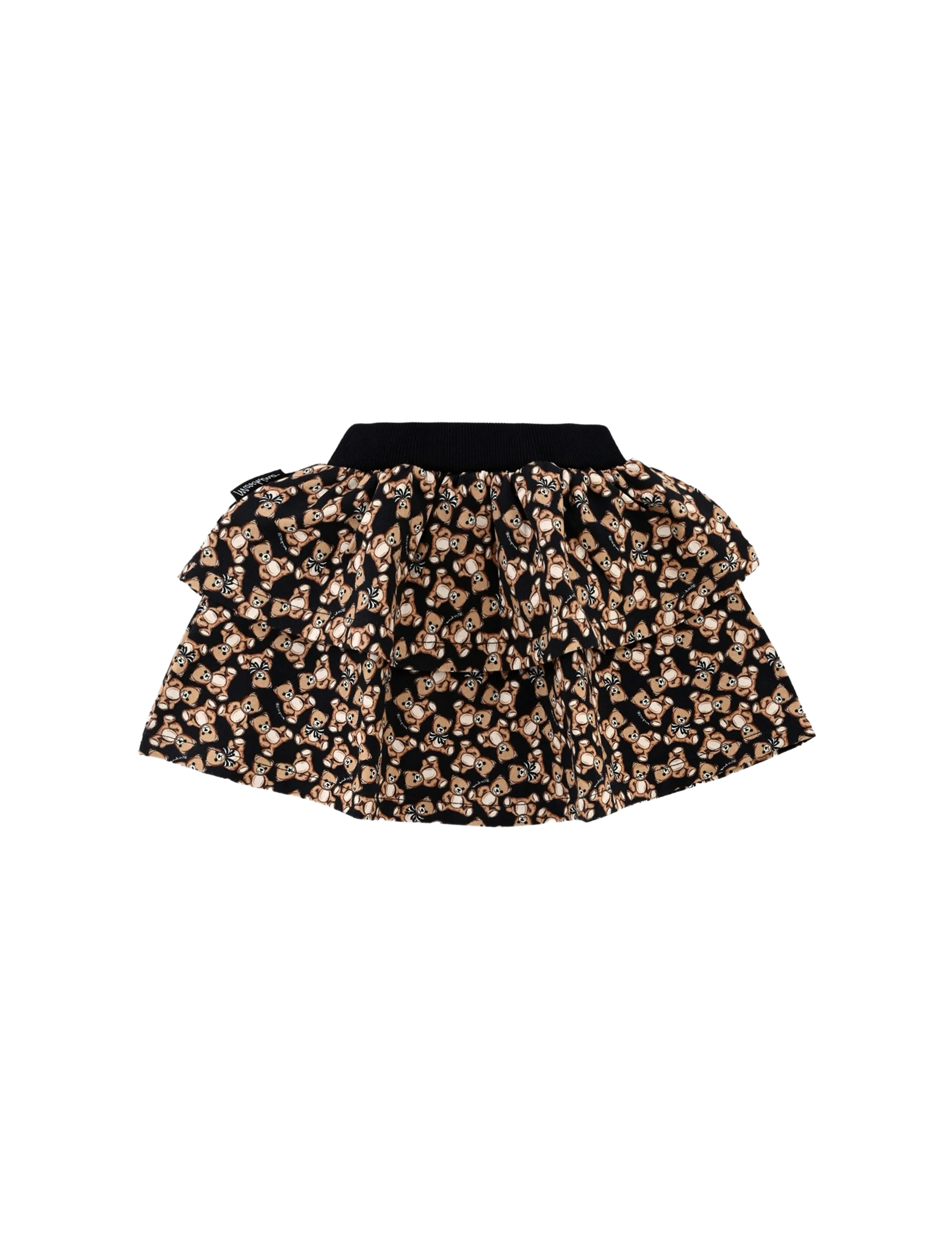Teddy bear logo print skirt