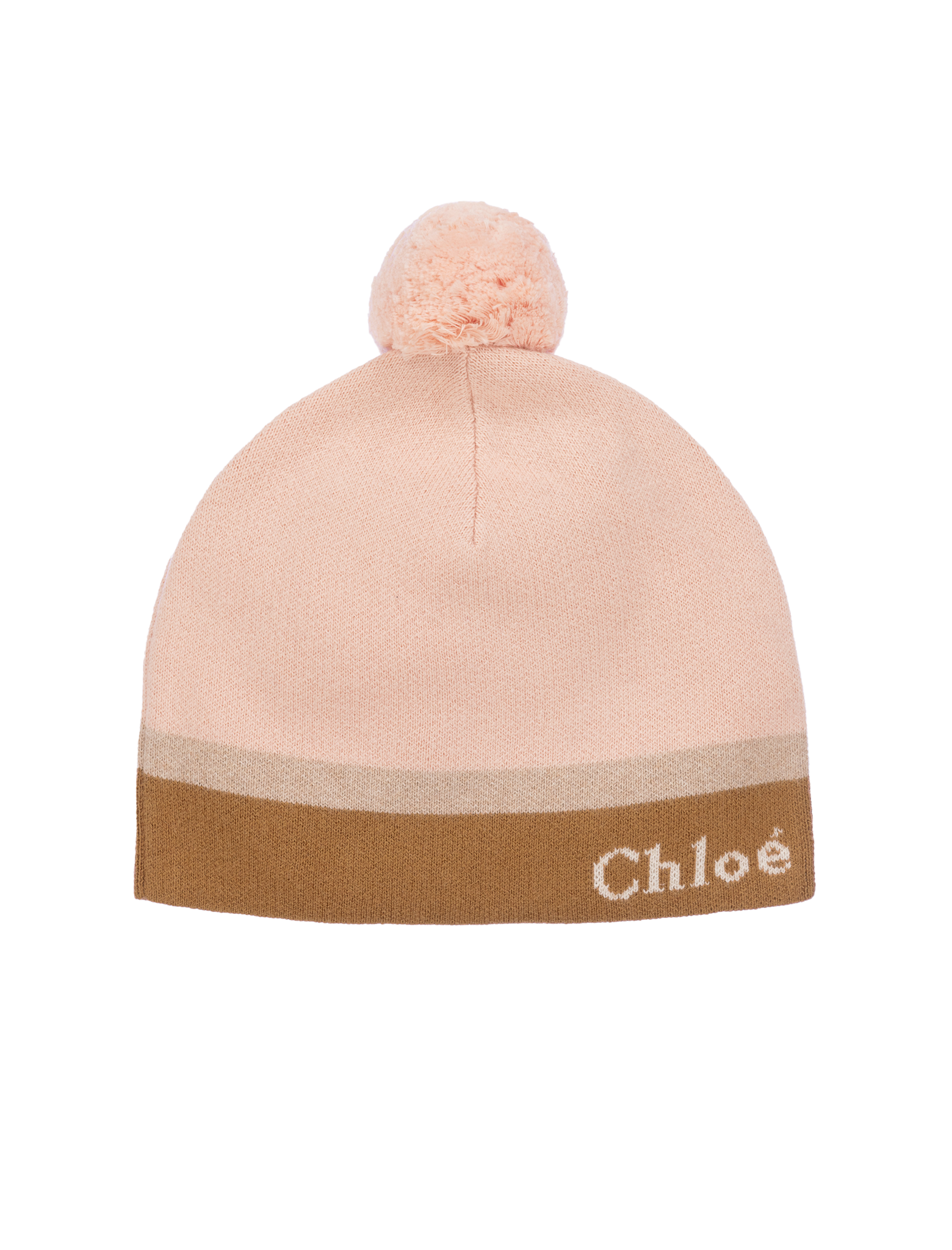 Three-colour knitted hat