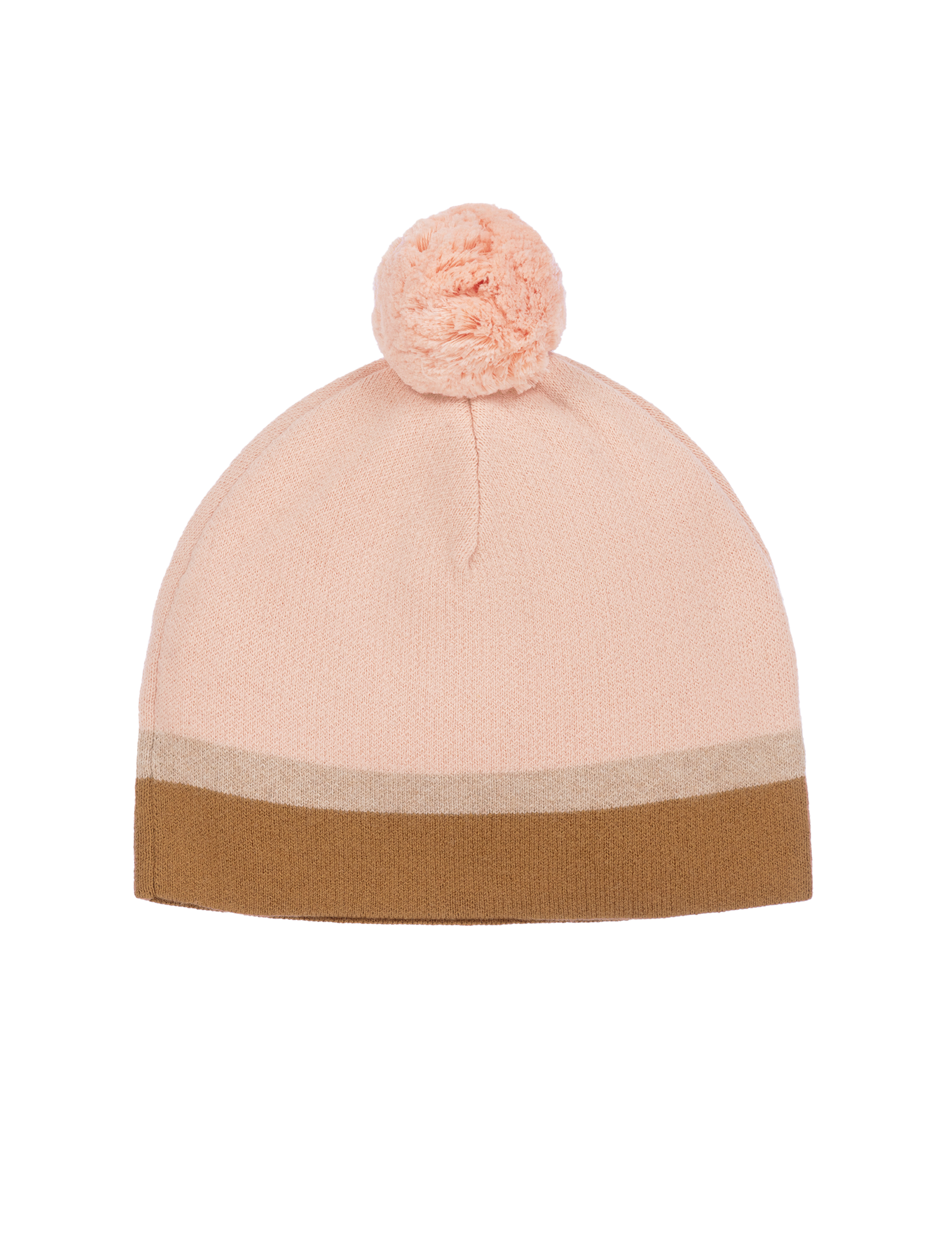 Three-colour knitted hat