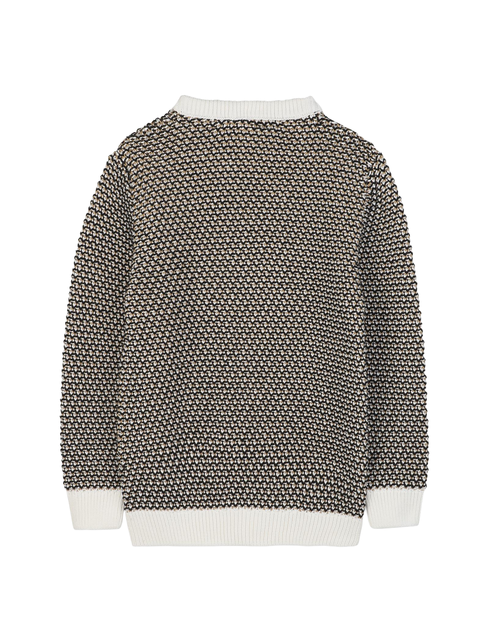 Three coloured knitted jumper
