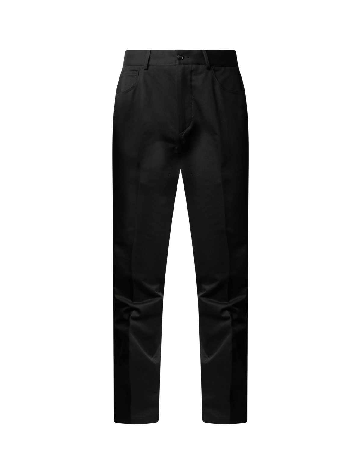 Twill bootcut trousers
