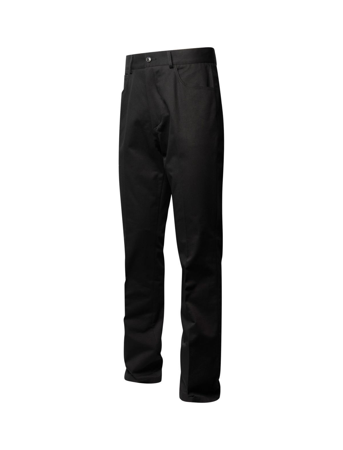 Twill bootcut trousers