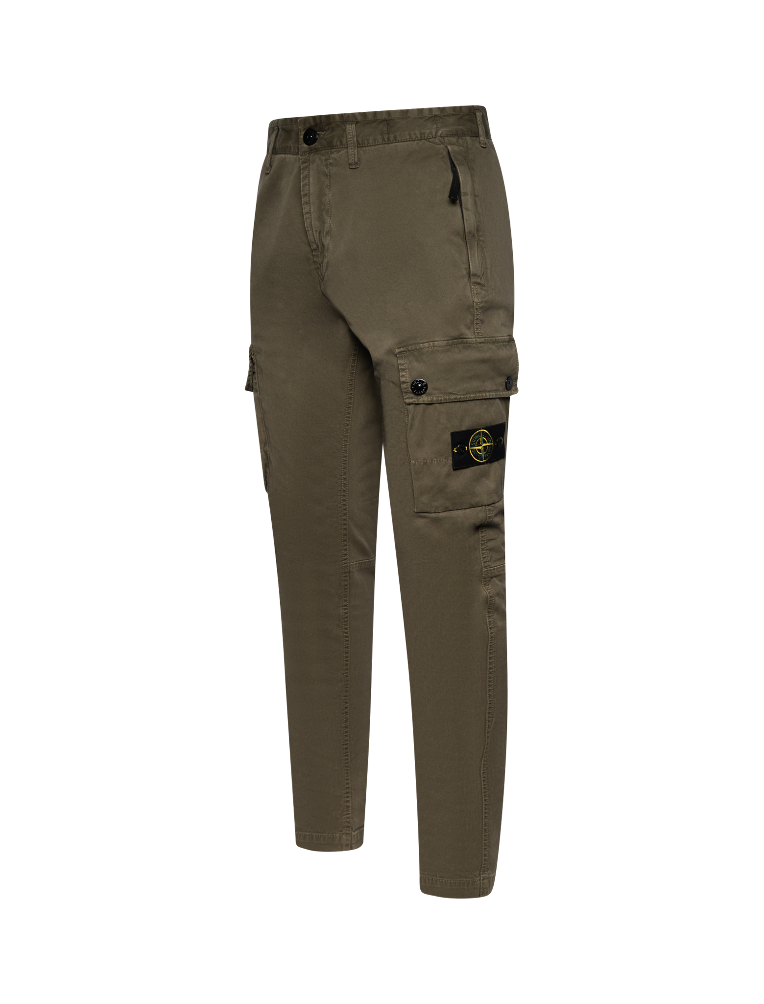 Twill slim-fit cargo trousers