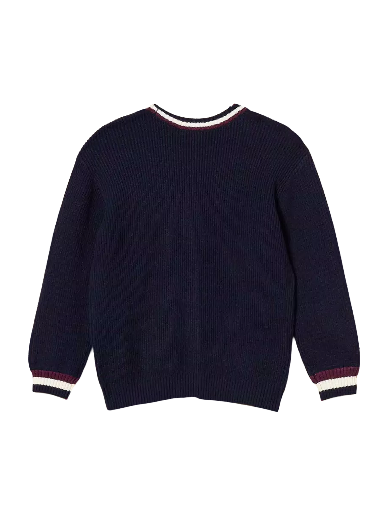 Two-tone knitted cardigan