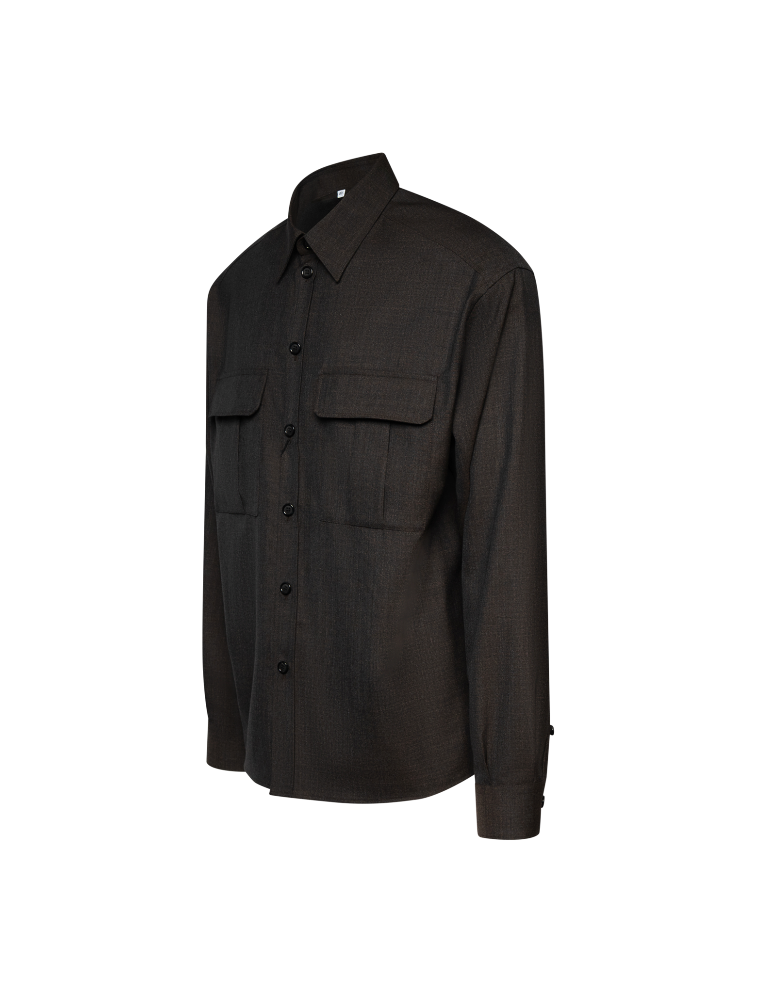 Virgin wool canvas shirt