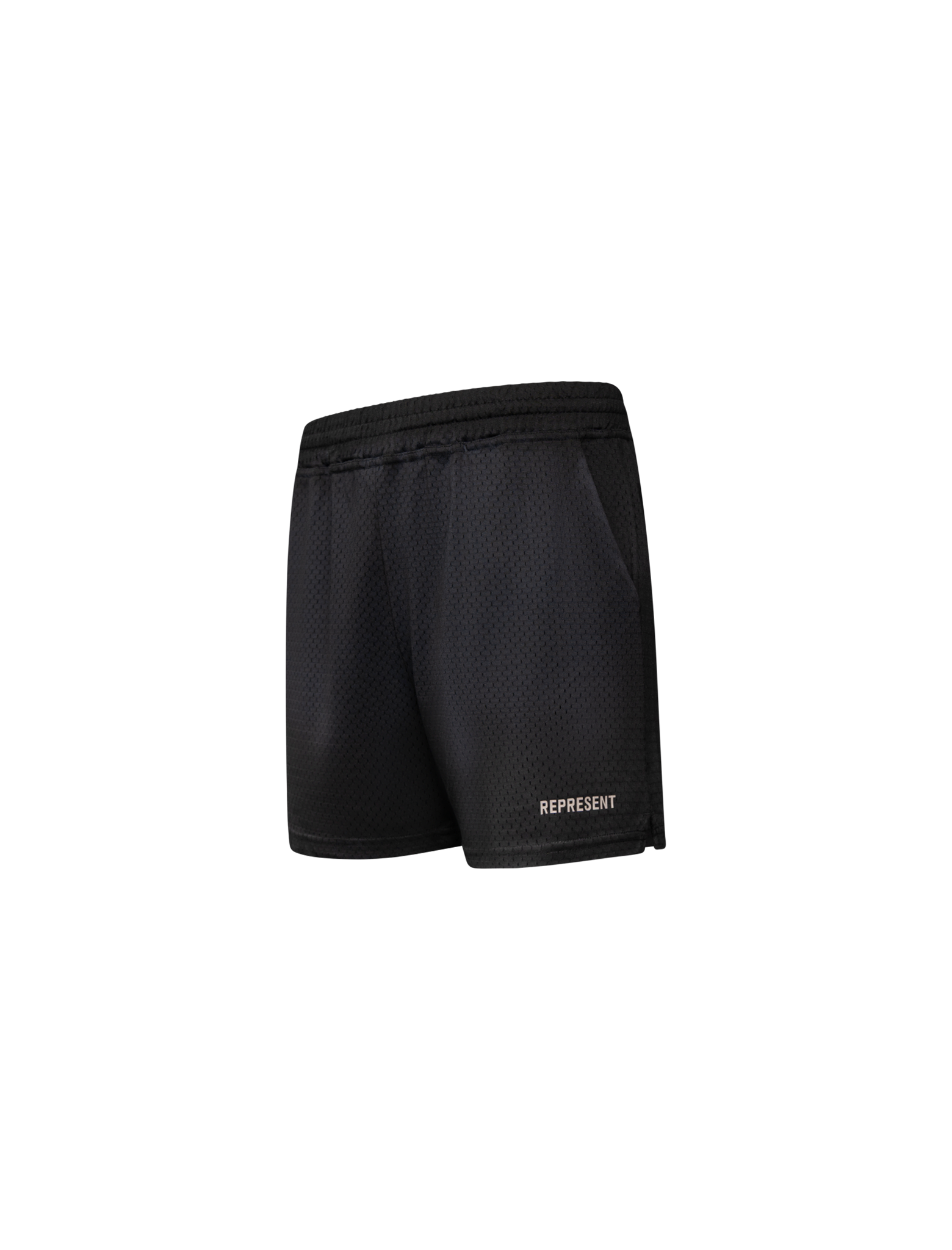 Washed mesh shorts