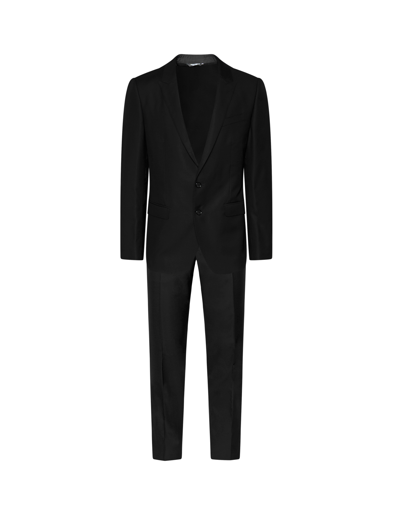 Wool and silk martini-fit suit