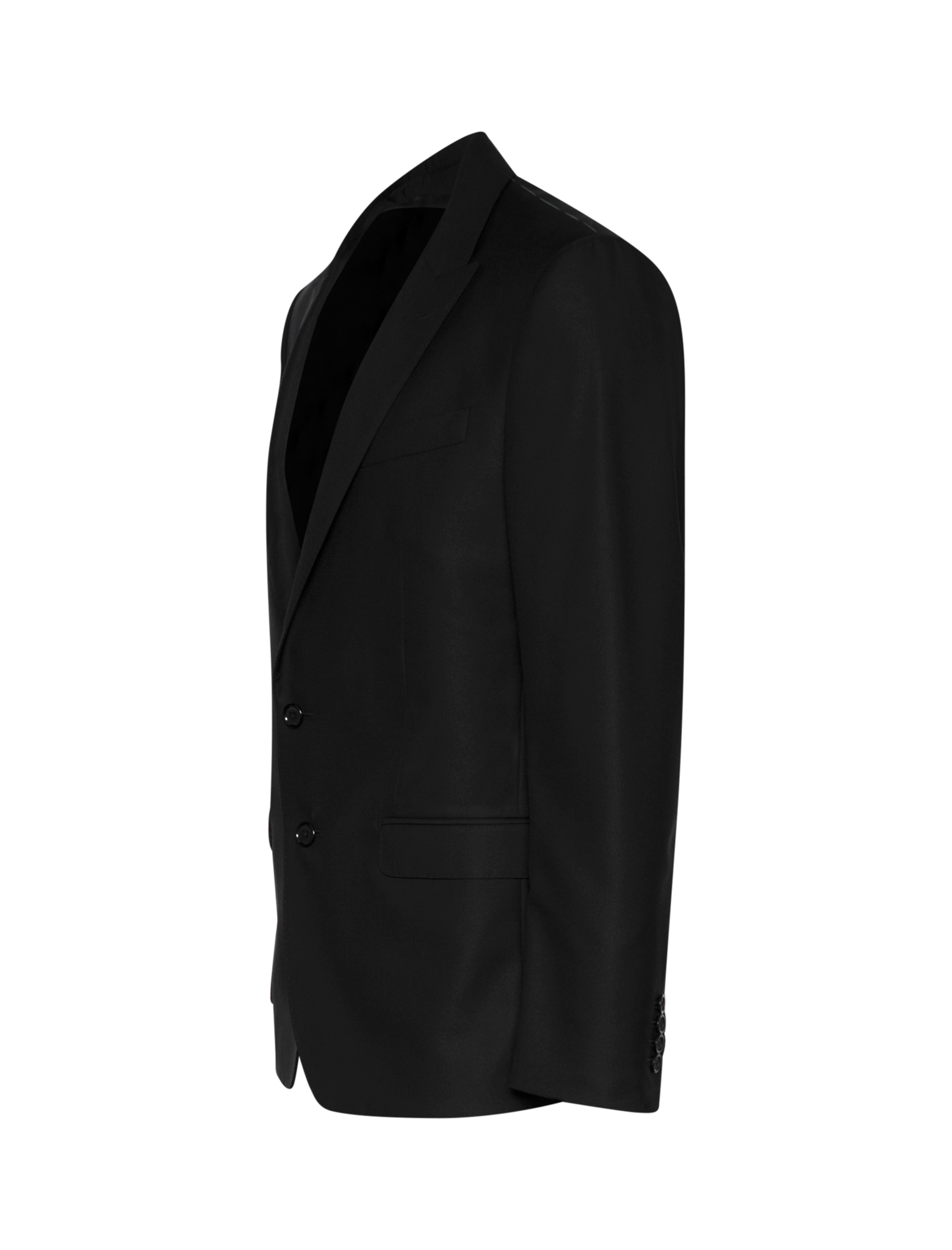 Wool and silk martini-fit suit