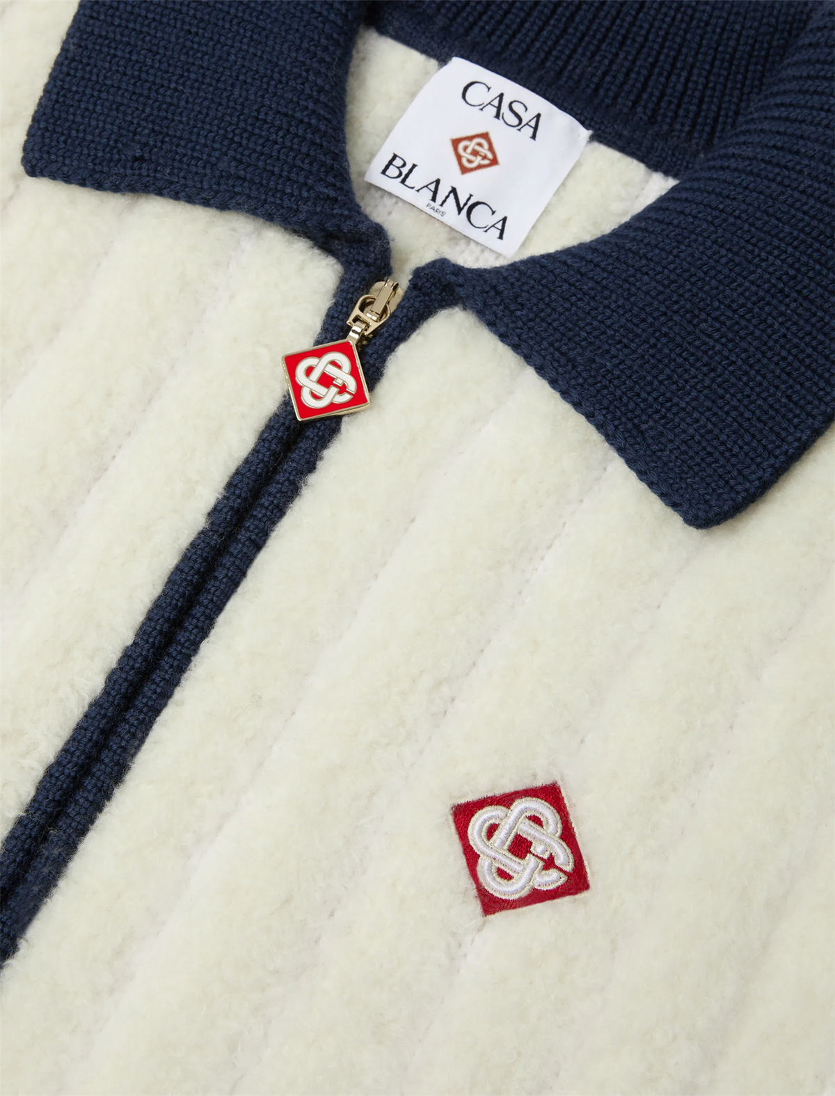 Wool blend fleece jacket