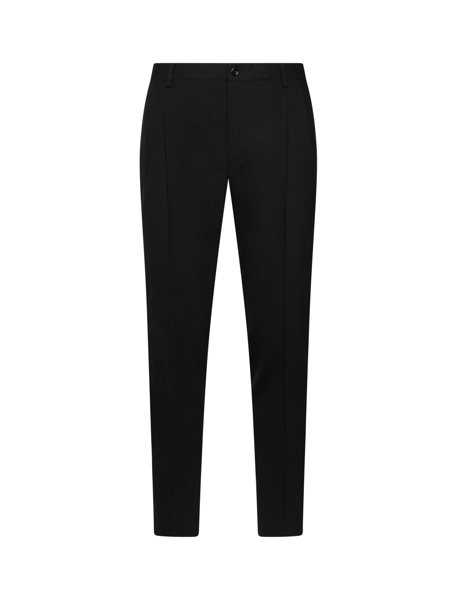 Virgin wool pleated trousers