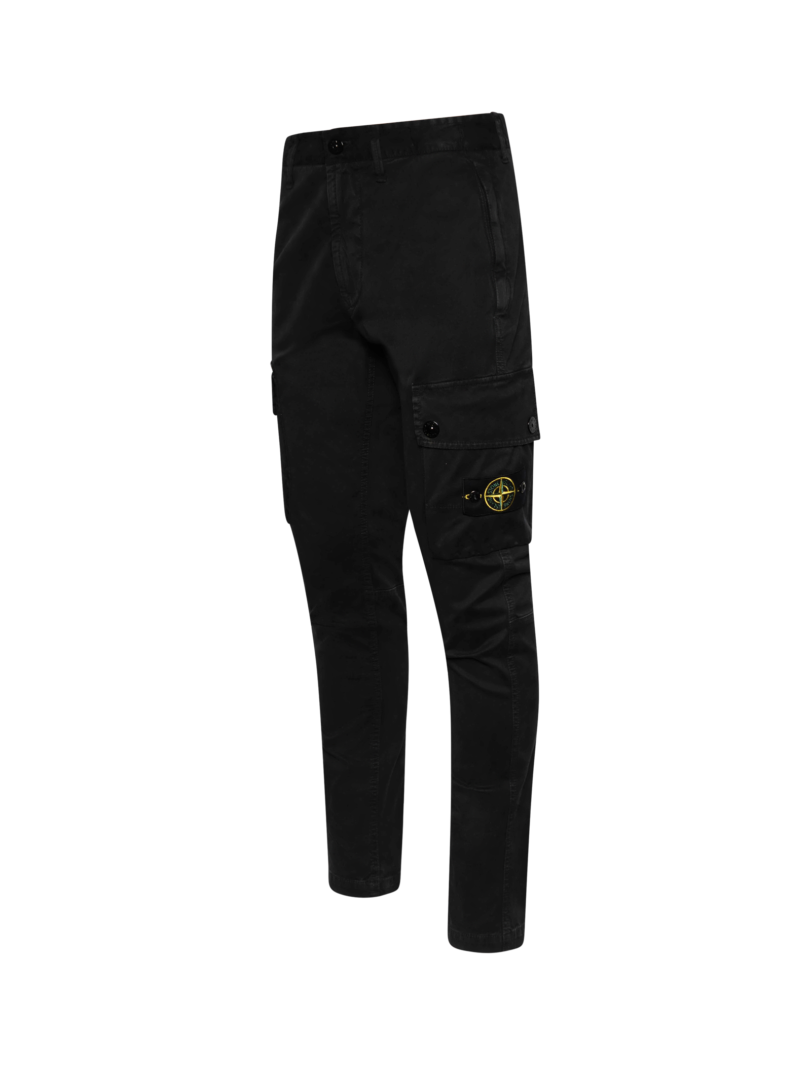 Twill slim-fit cargo trousers