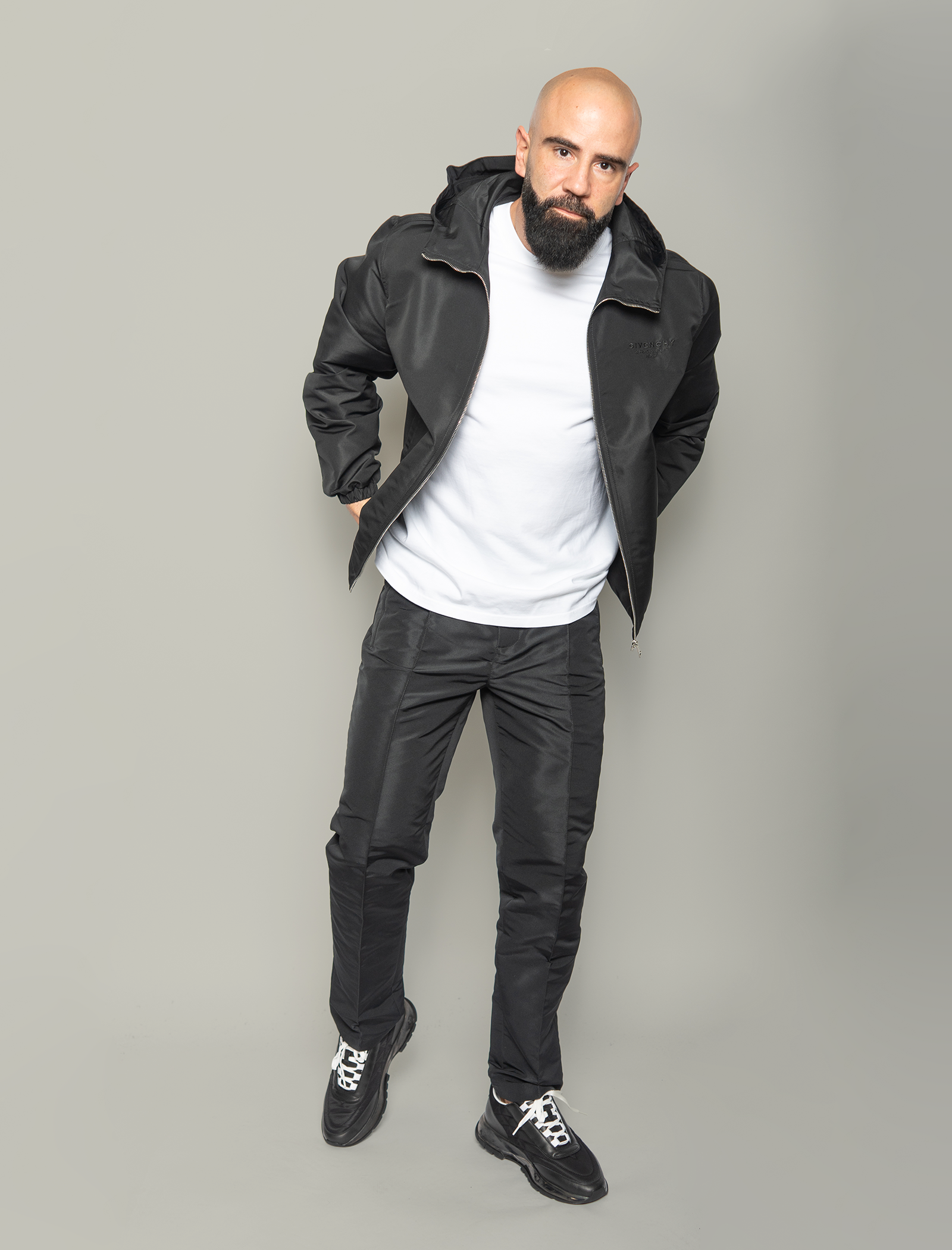 Stamp embroidery windbreaker