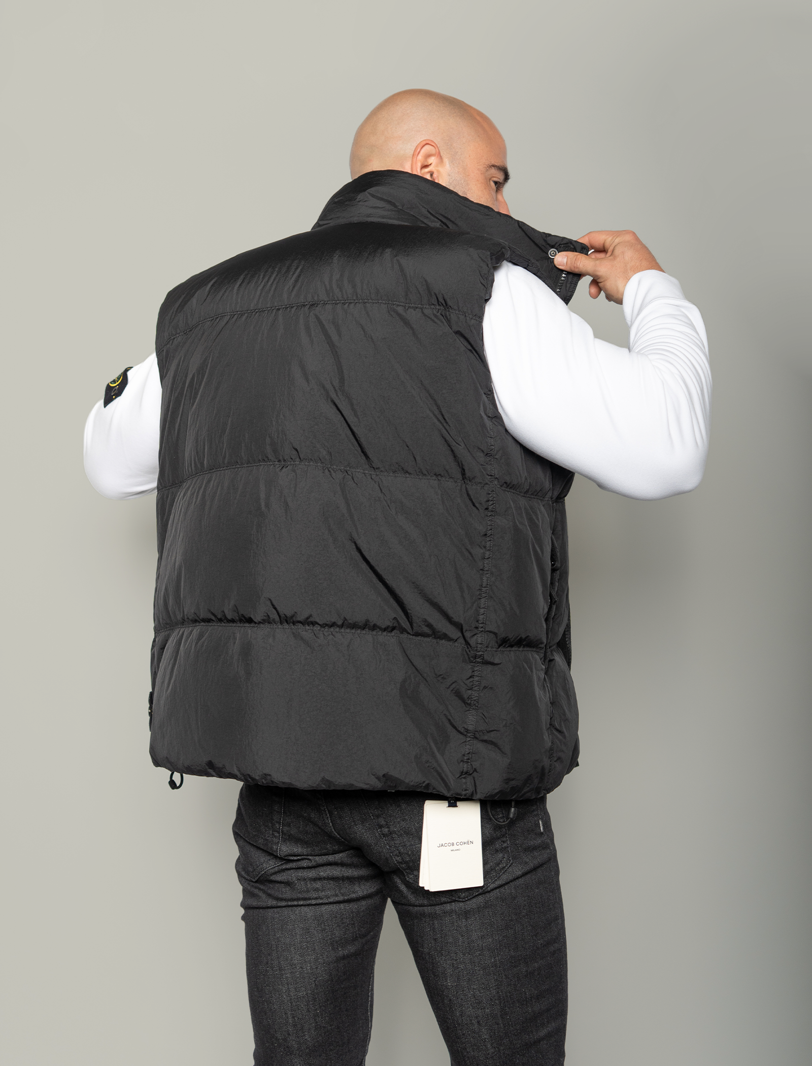 Crinkle Reps padded bodywarmer