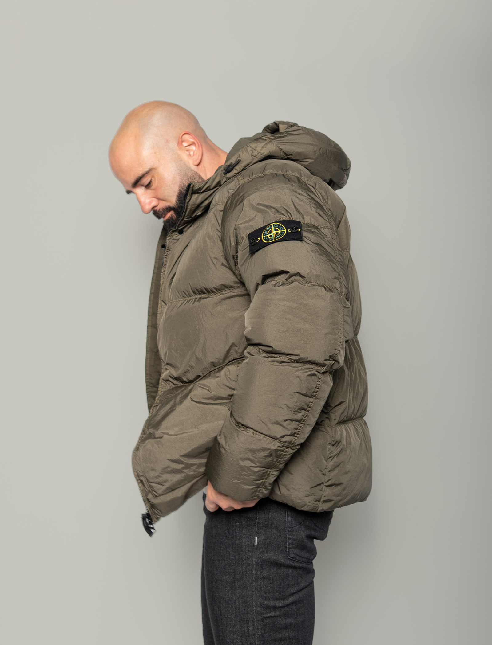 Crinkle Reps NY padded jacket