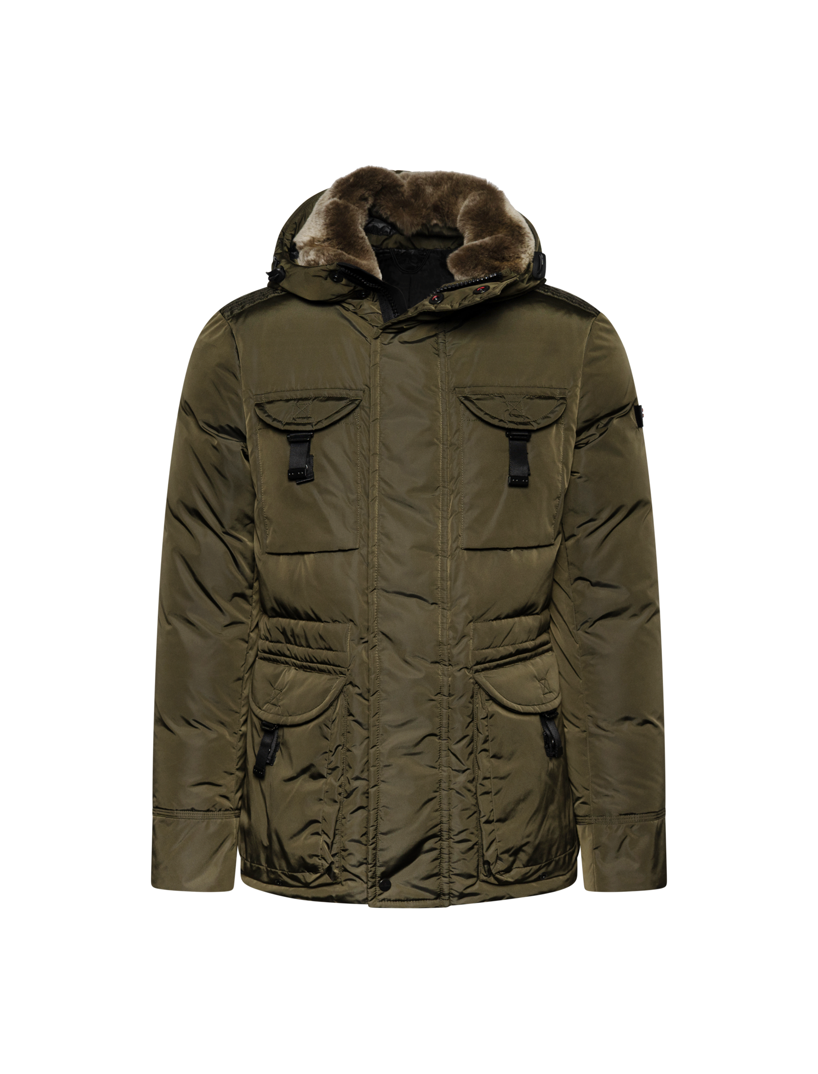 Aiptek nylon chine fur jacket