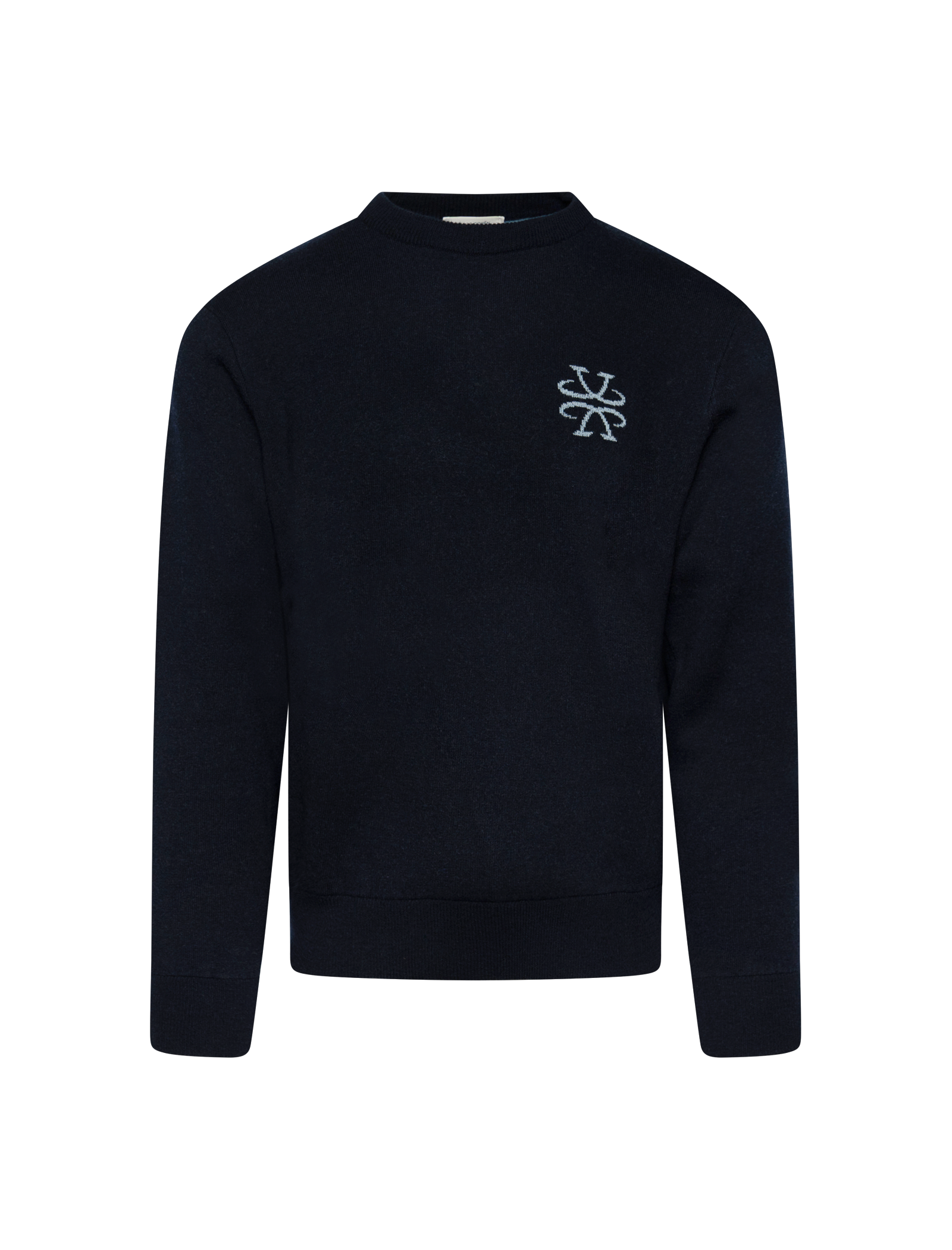 Jacquard logo knitted jumper