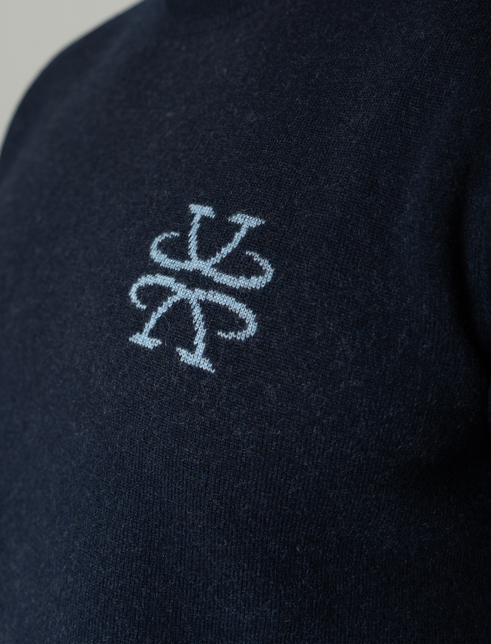 Jacquard logo knitted jumper