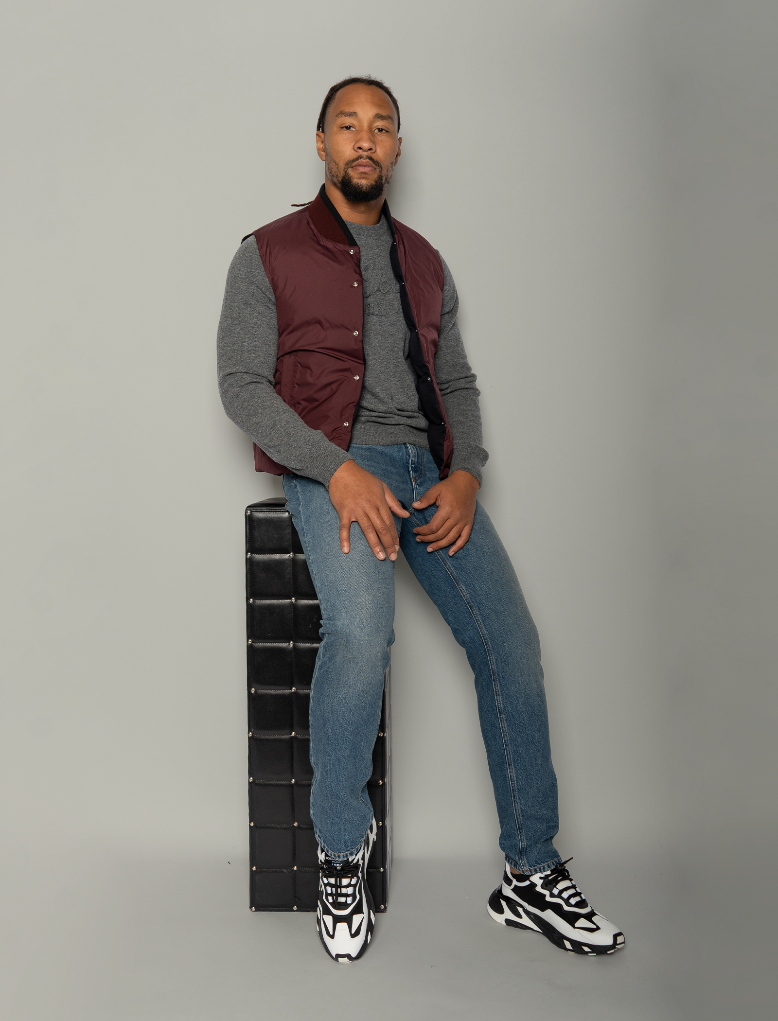 Reversible padded bodywarmer
