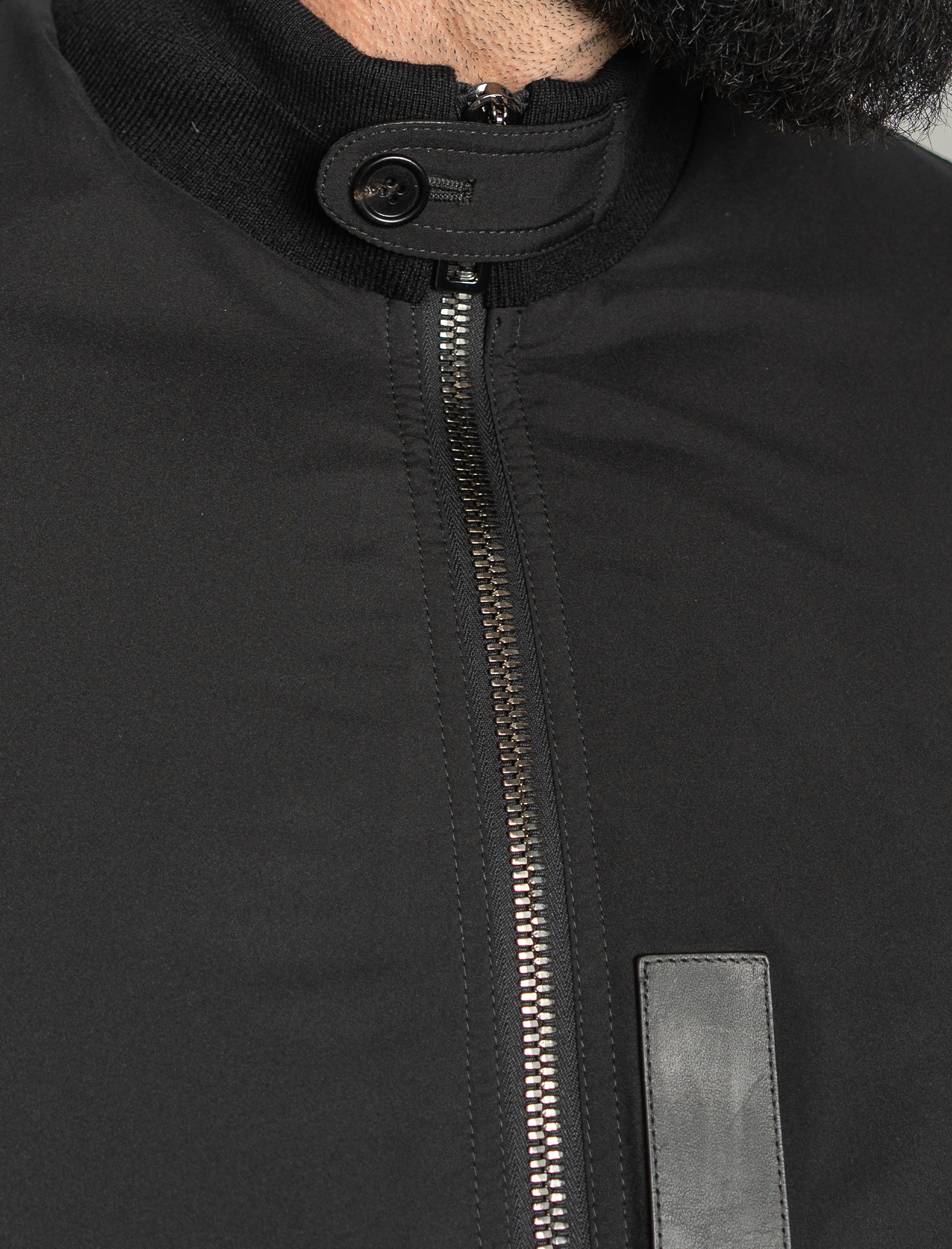 Padded satin jacket