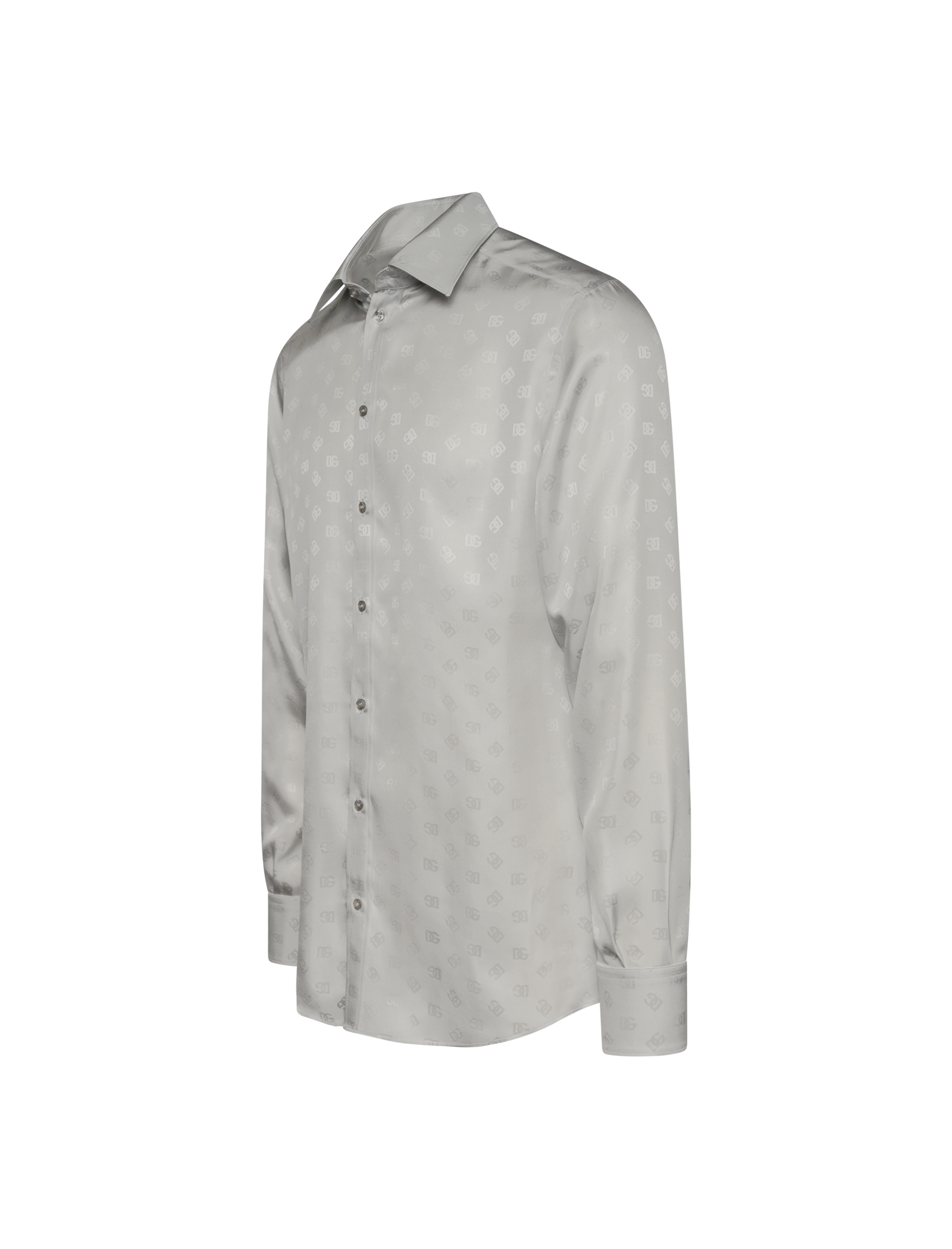 Silk monogram martini shirt