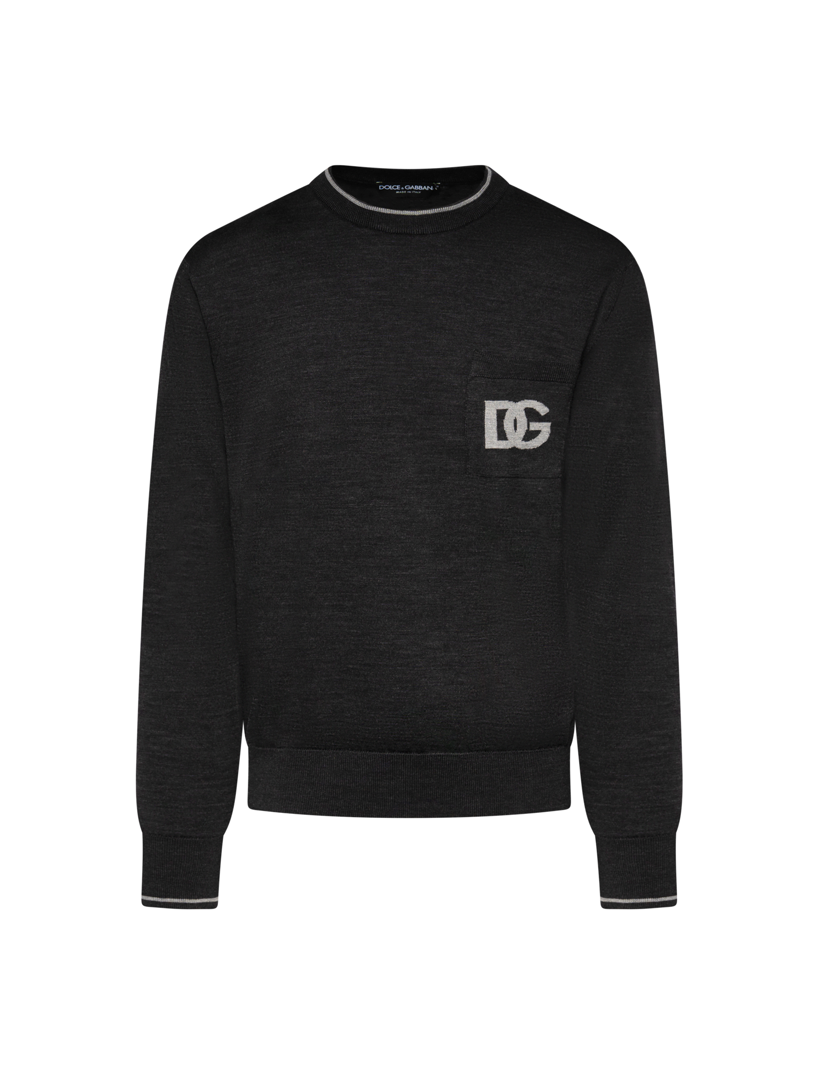 Crewneck logo knitted jumper