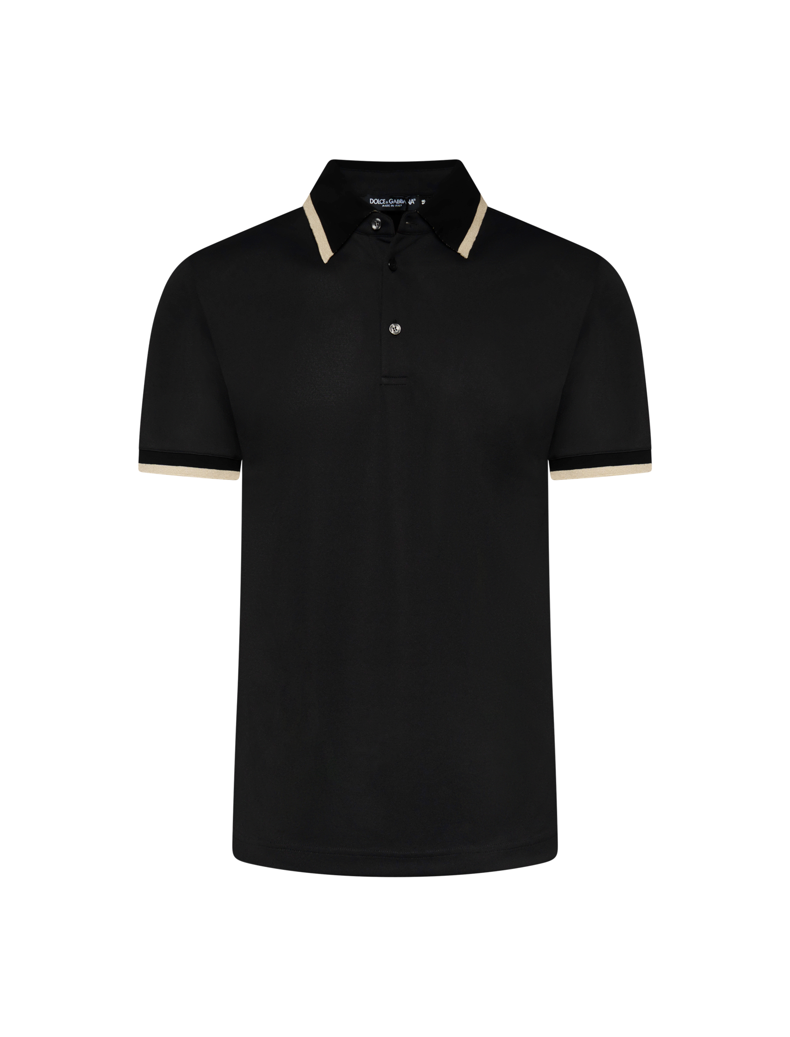 Two-tone jersey polo shirt