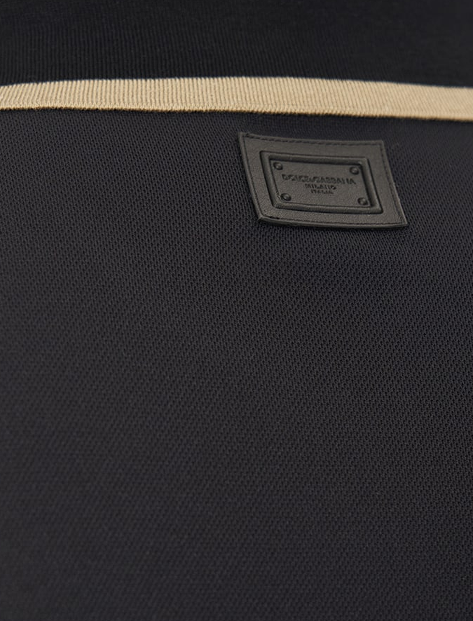 Two-tone jersey polo shirt