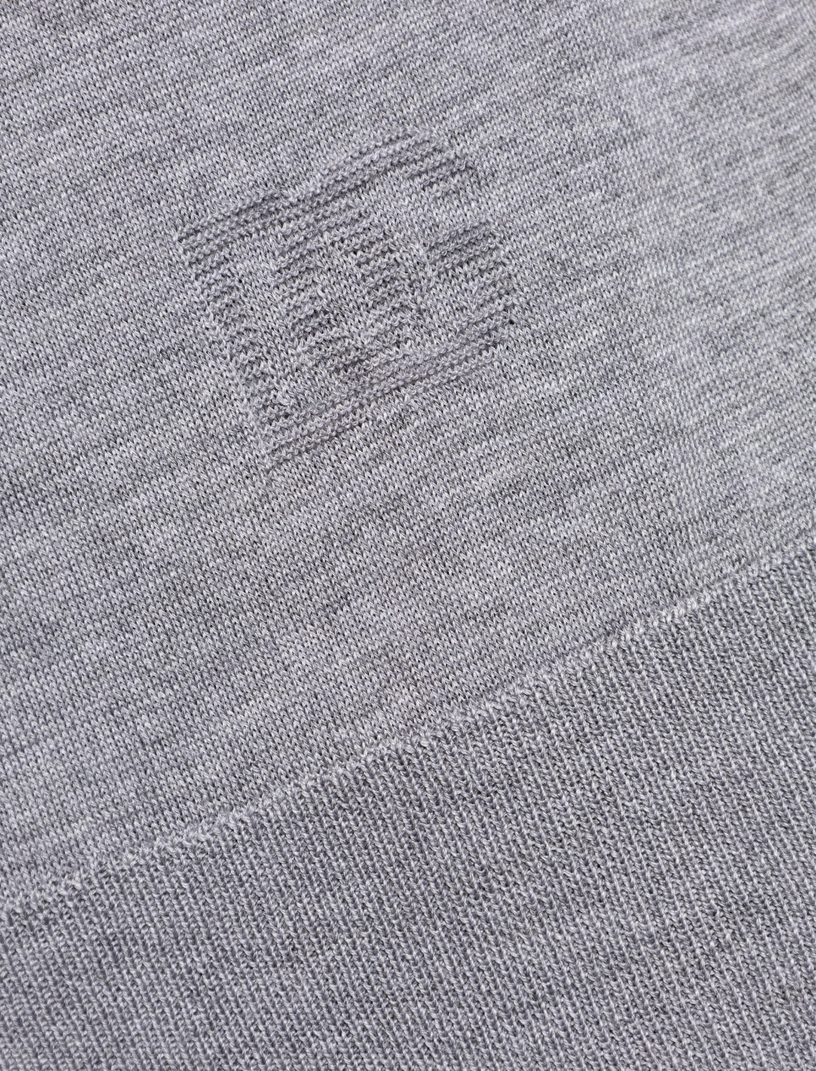 Knitted wool polo shirt
