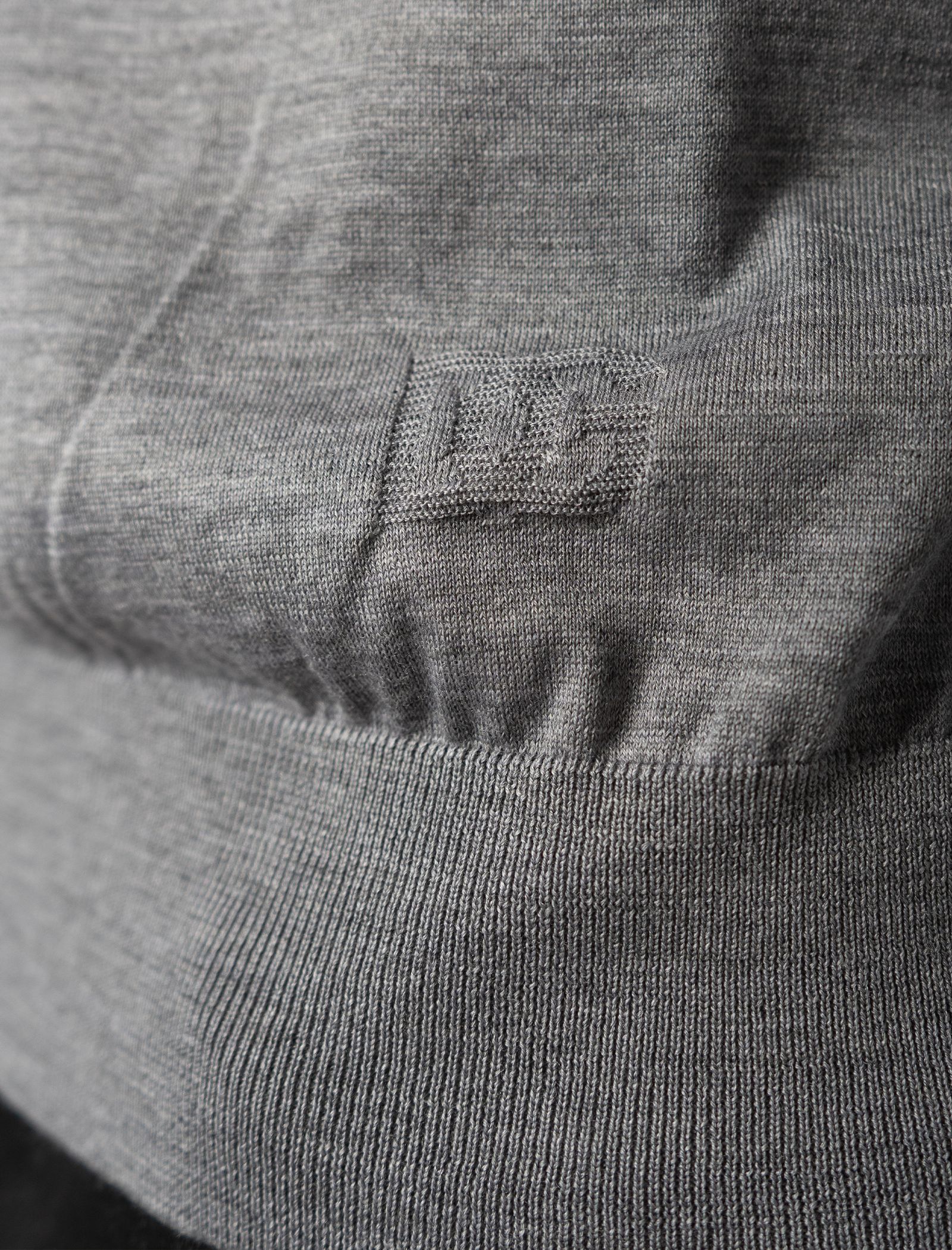Knitted wool polo shirt