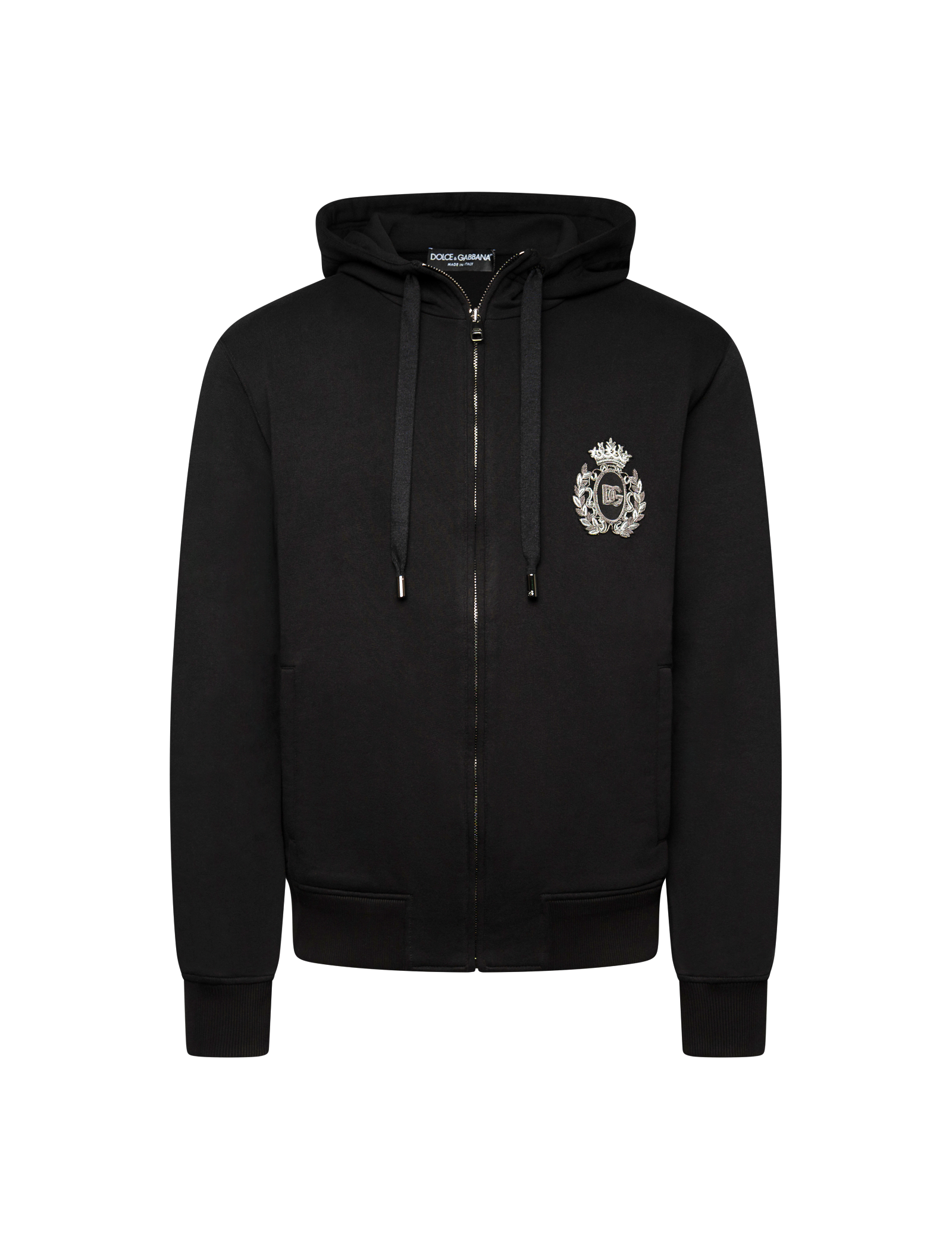 Heraldic patch zipped vest