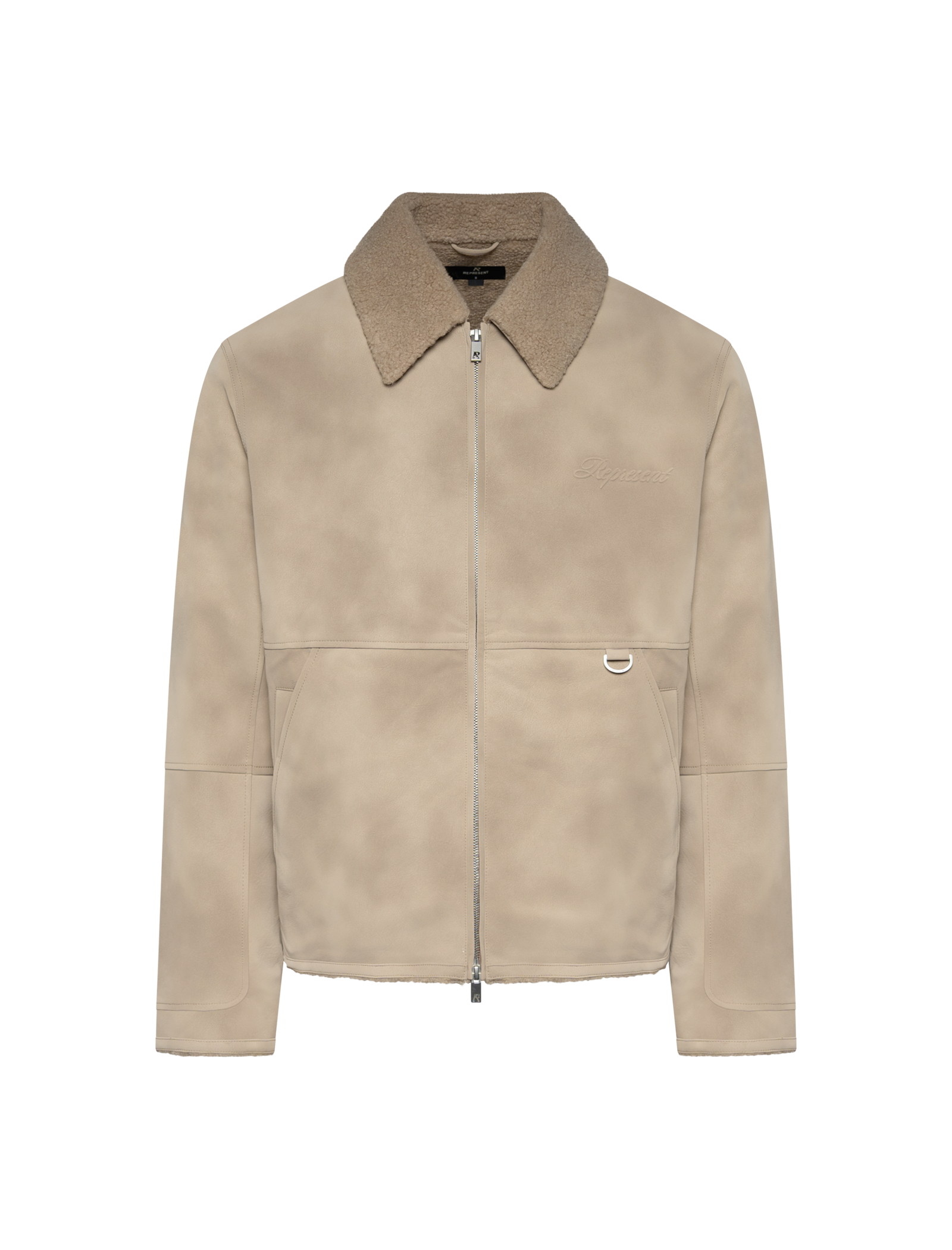 Shearling bomber jacket