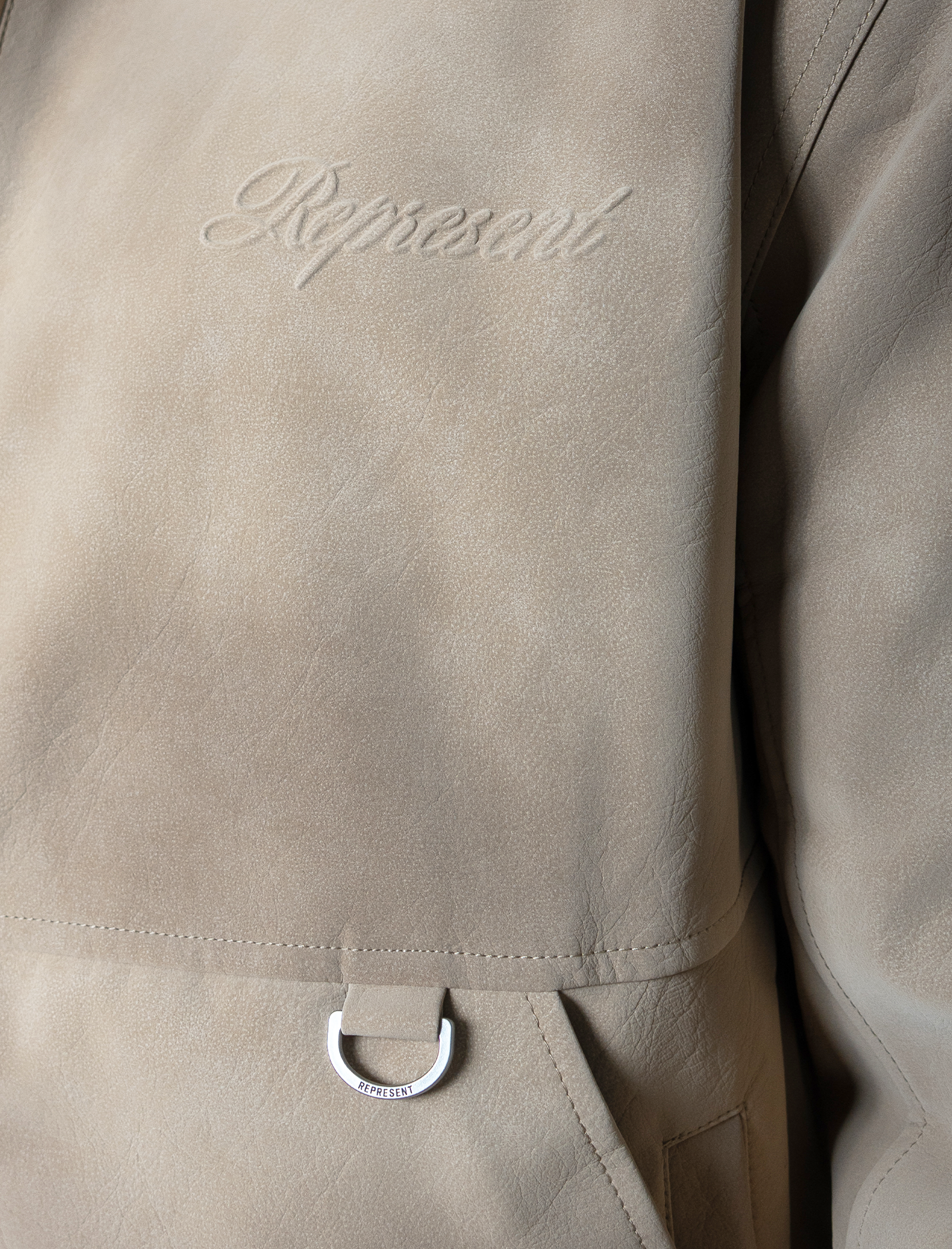 Shearling bomber jacket