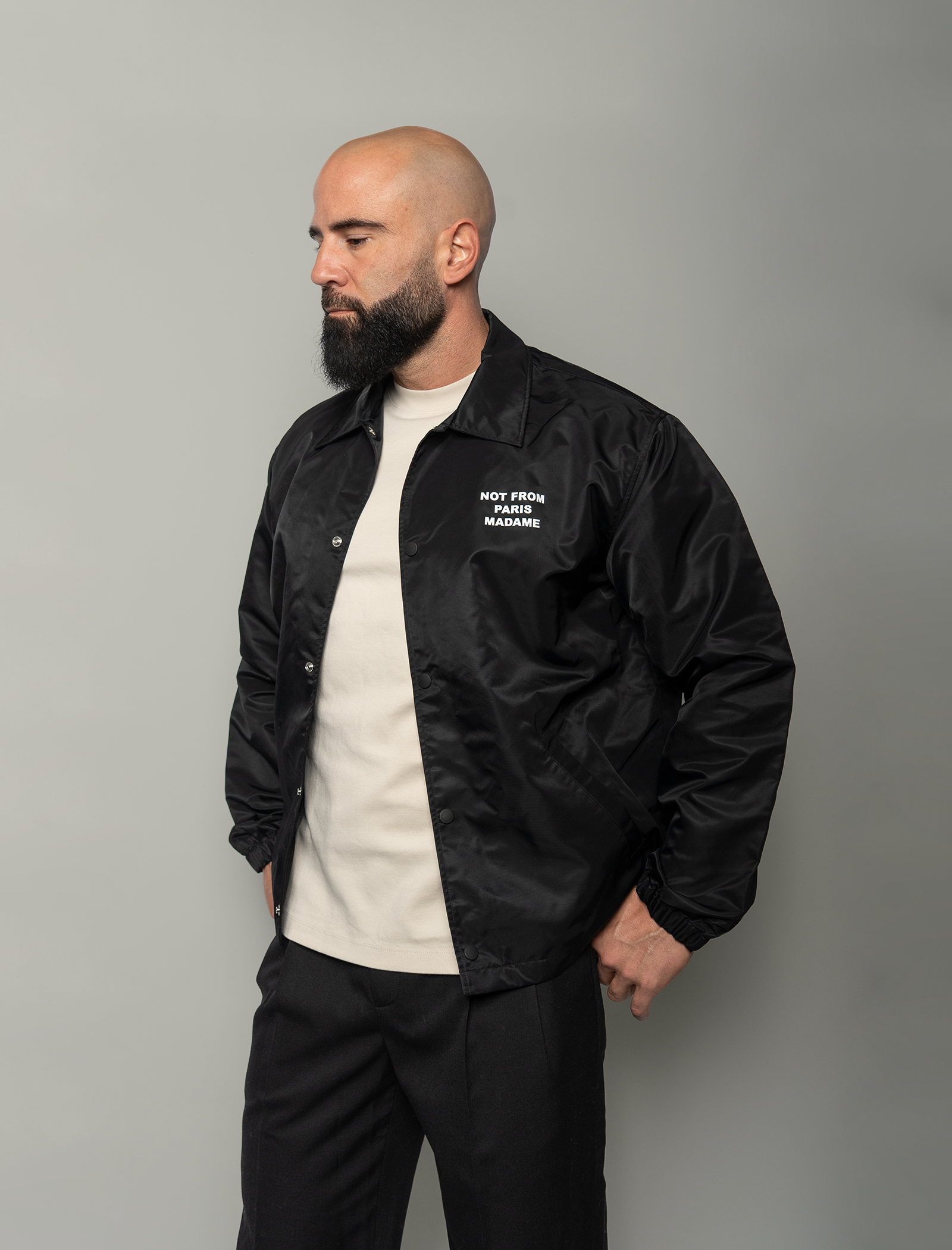 La Veste Slogan overshirt