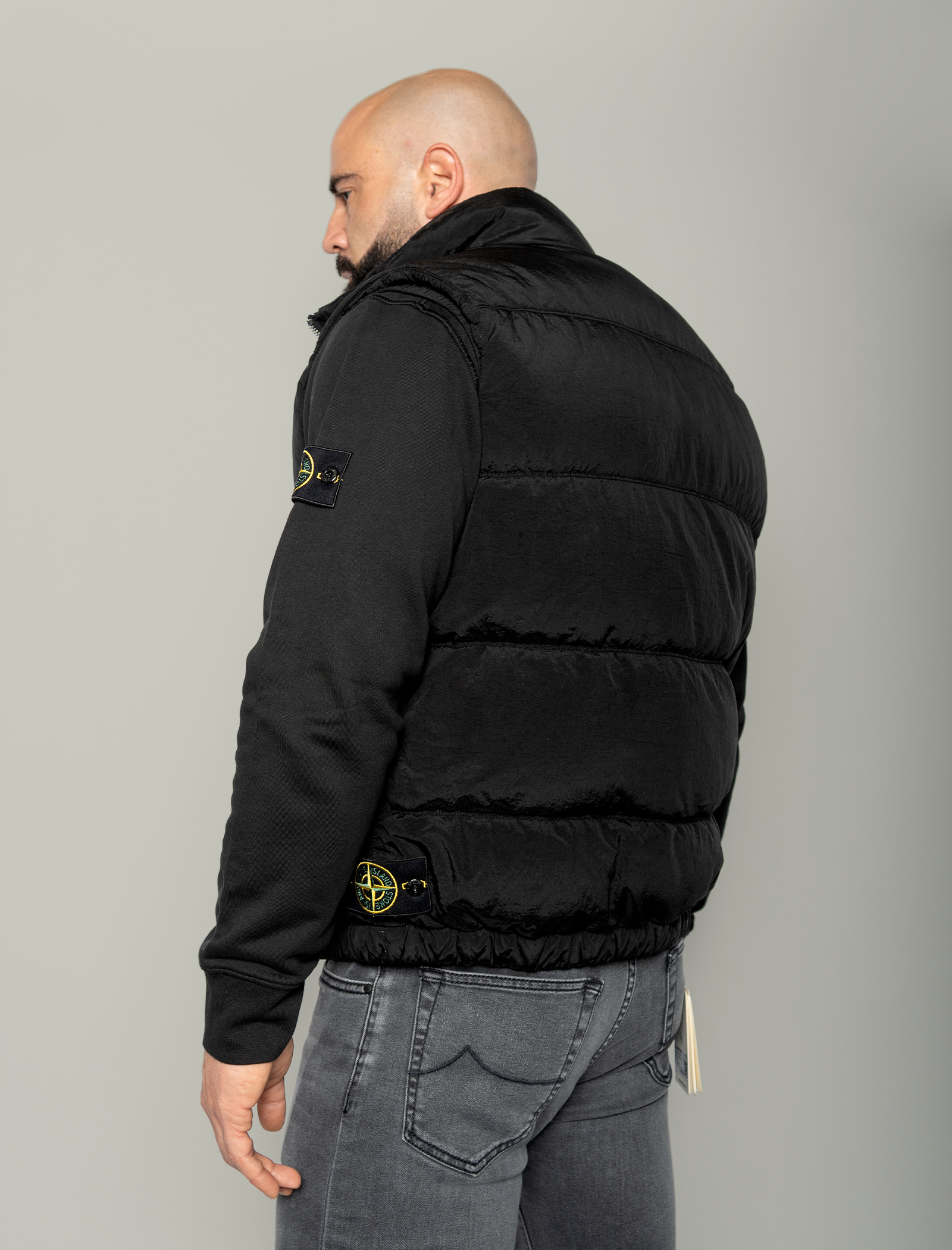 Econyl® nylon metal bodywarmer