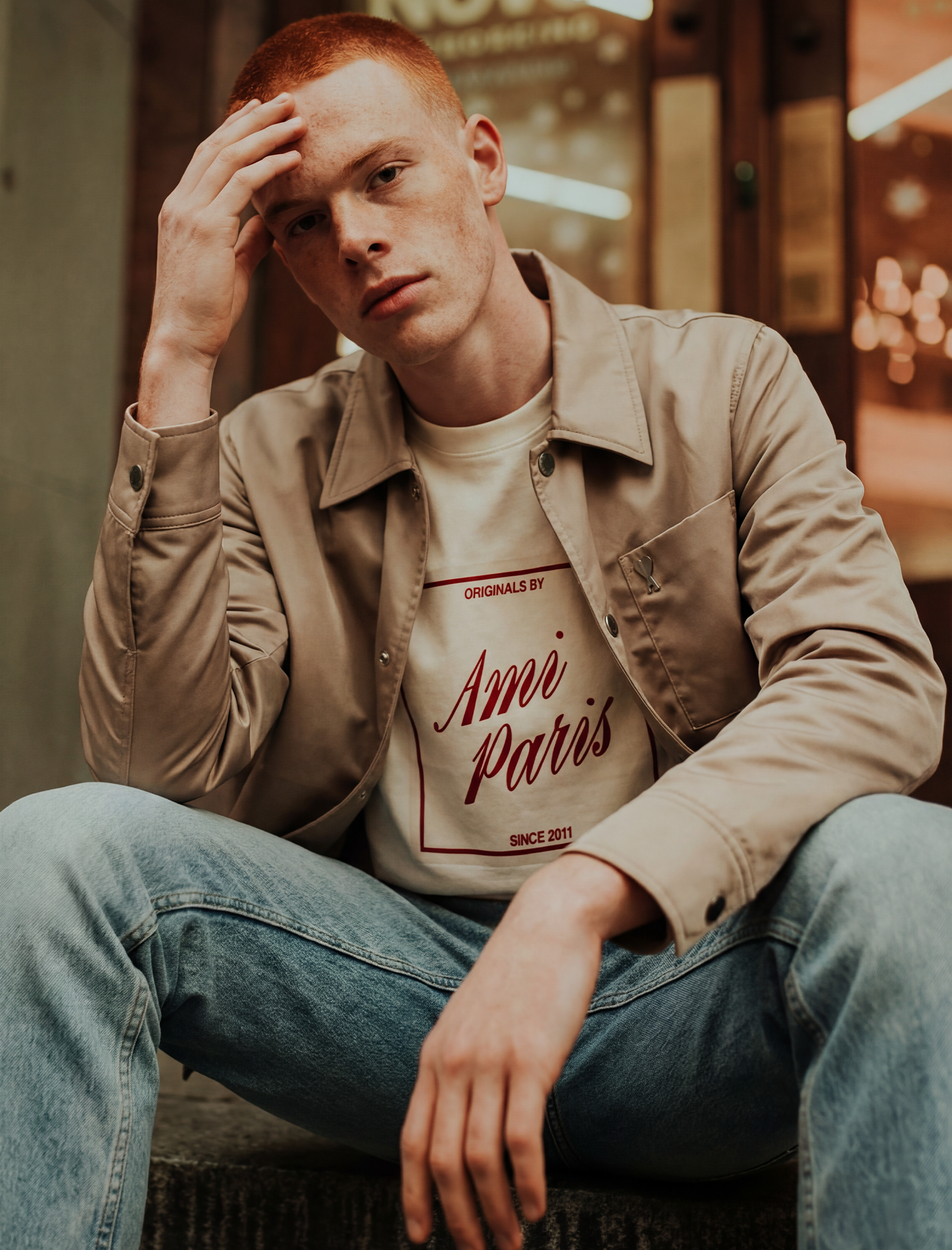 Ami Heritage print t-shirt