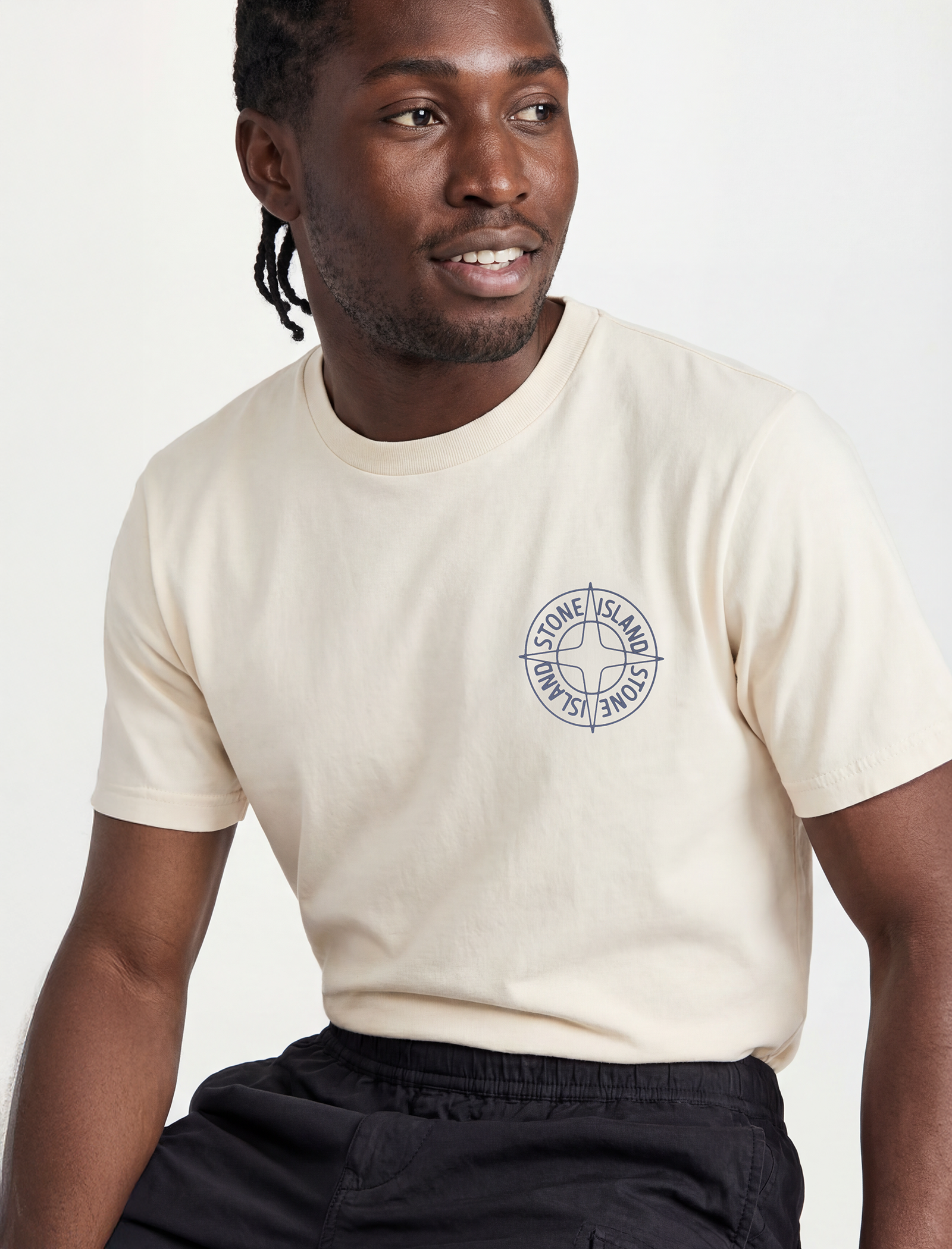 Outline Compass print t-shirt