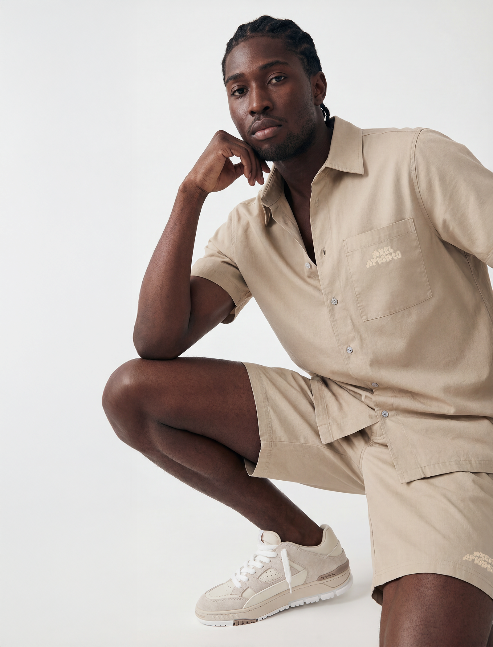 Oversized embroidered shirt