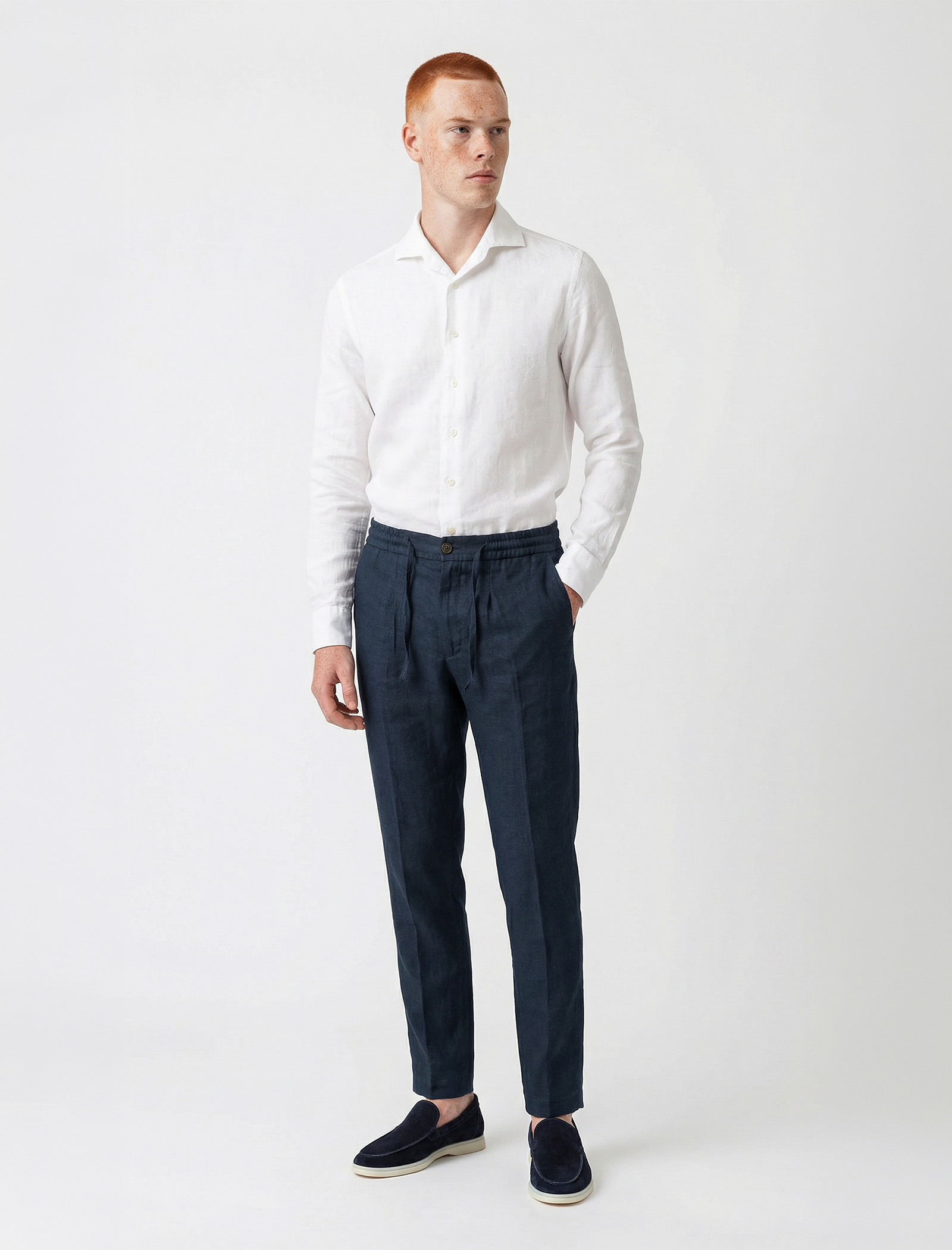 Linen seaside trousers